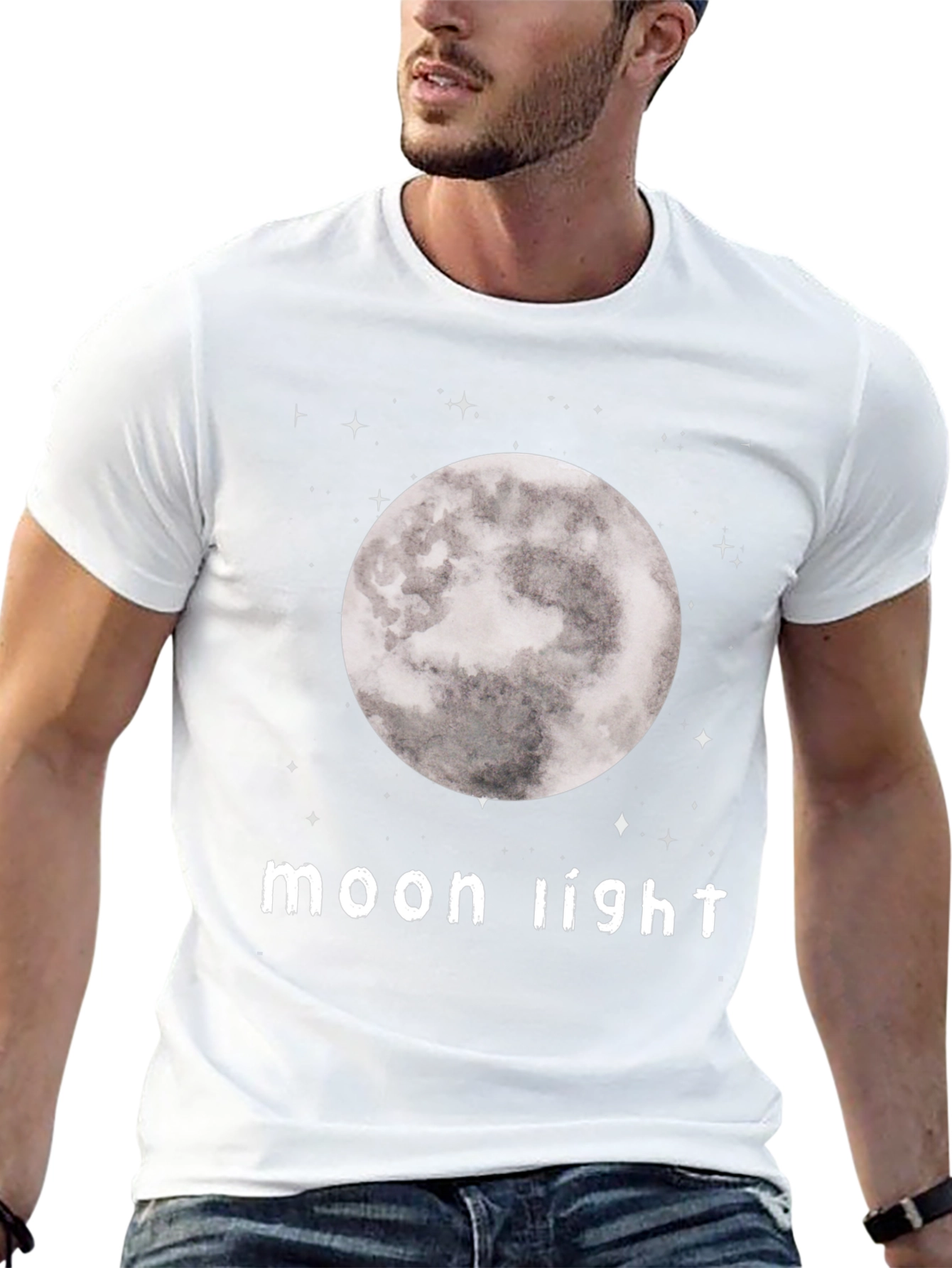Moon Light Graphic T-Shirt - Stylish and Comfortable