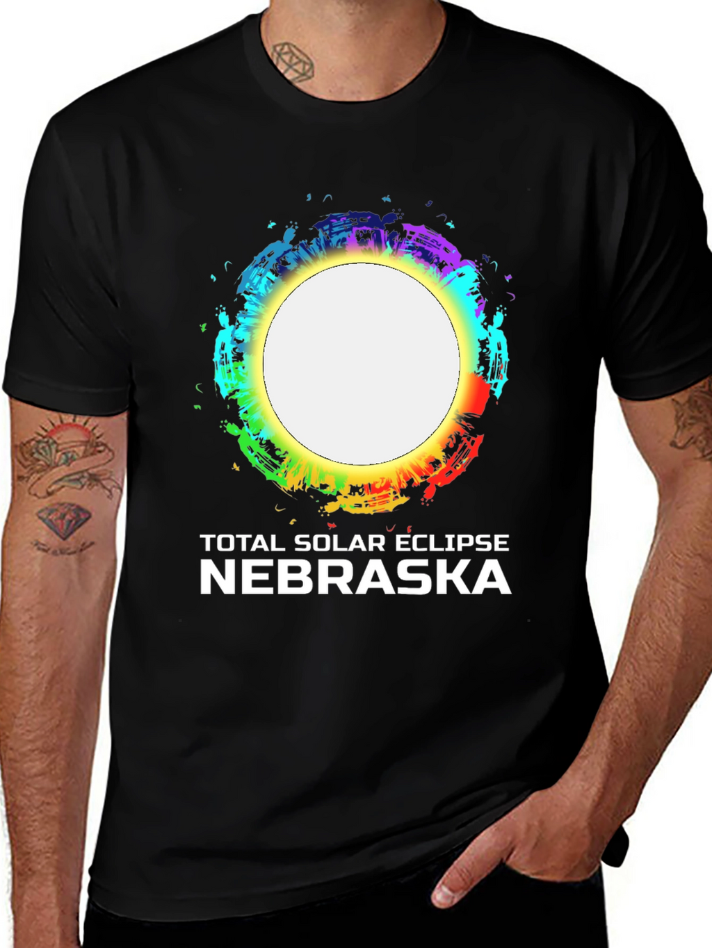 Nebraska Total Solar Eclipse Graphic T-Shirt