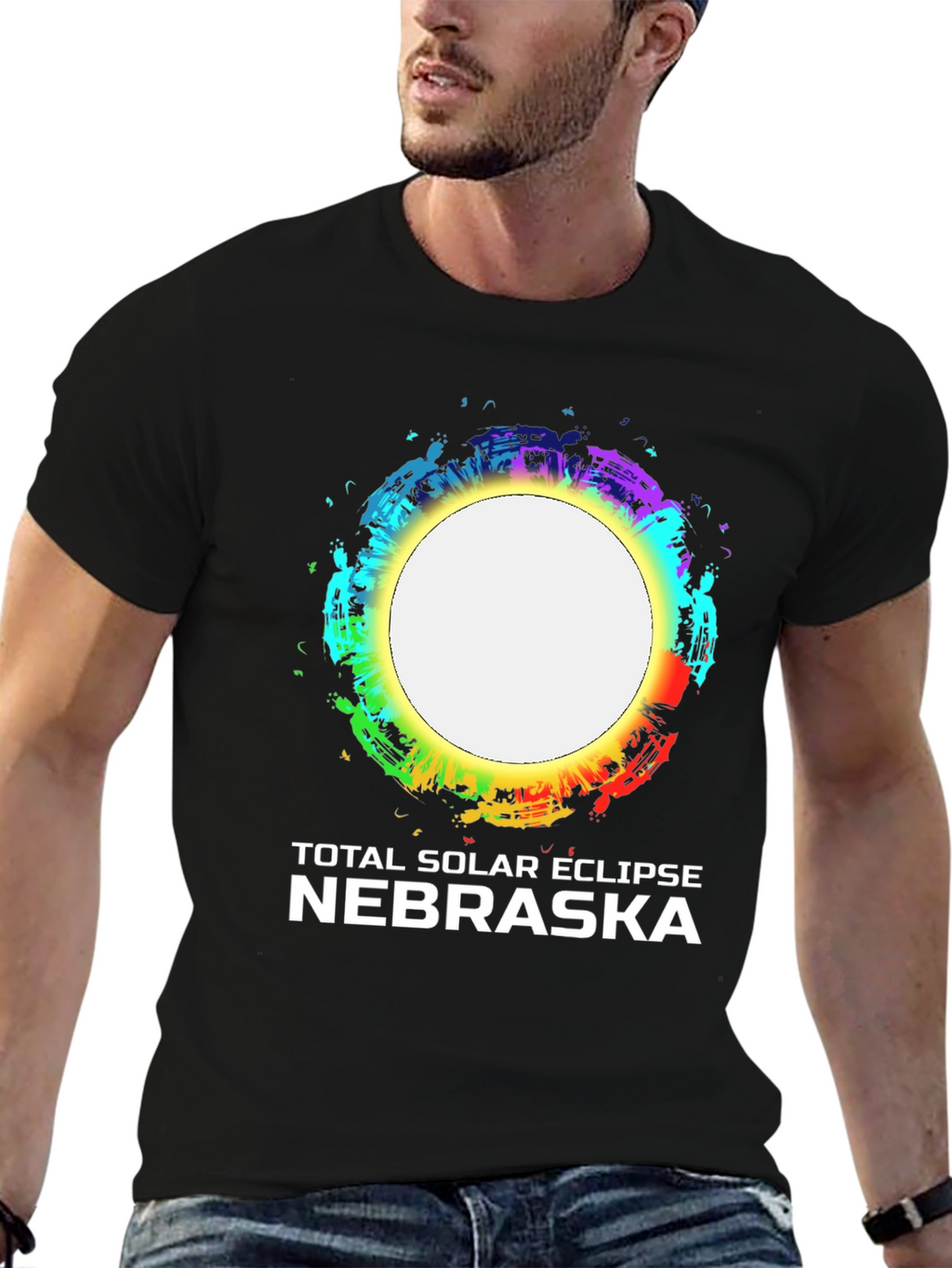 Nebraska Total Solar Eclipse Graphic T-Shirt