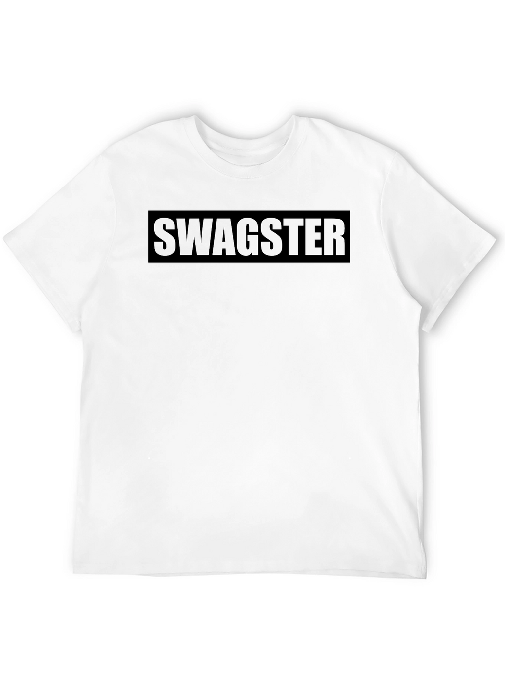 Mens Black Swagster Graphic Tee - Casual Style