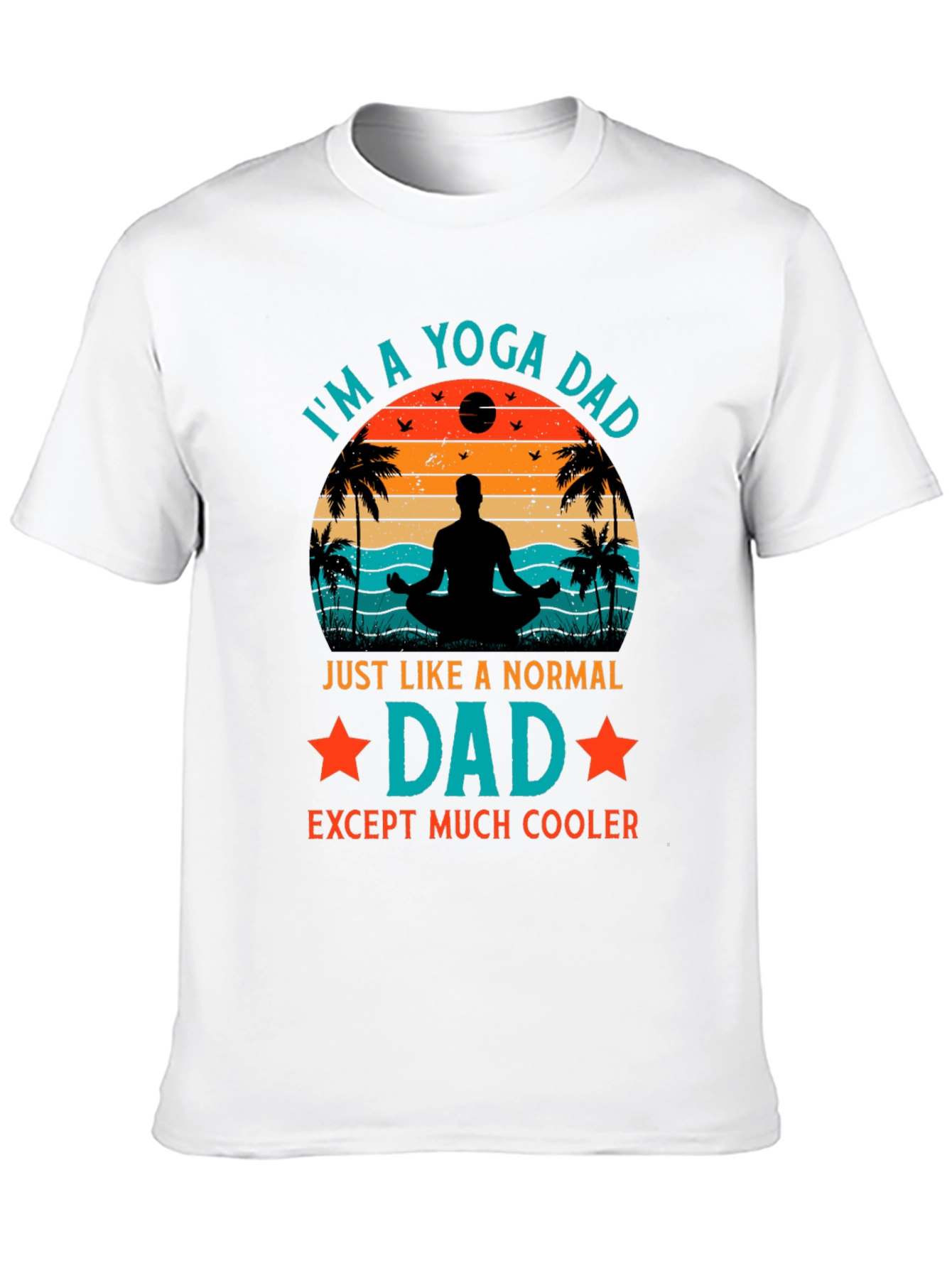 Yoga Dad Graphic T-Shirt - Cool Fathers Day Gift
