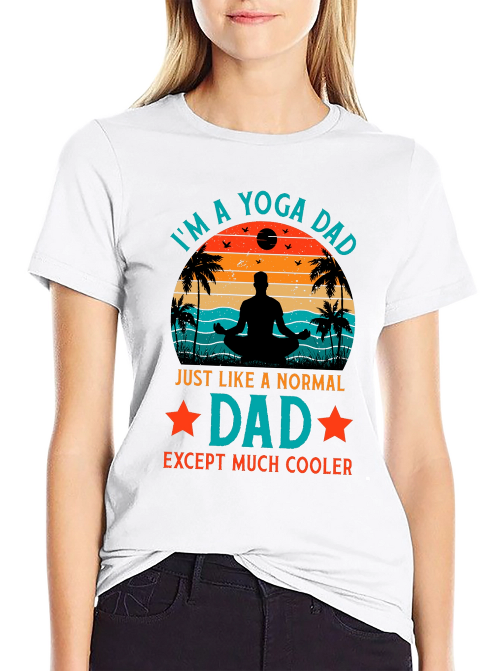 Yoga Dad Graphic T-Shirt - Cool Fathers Day Gift