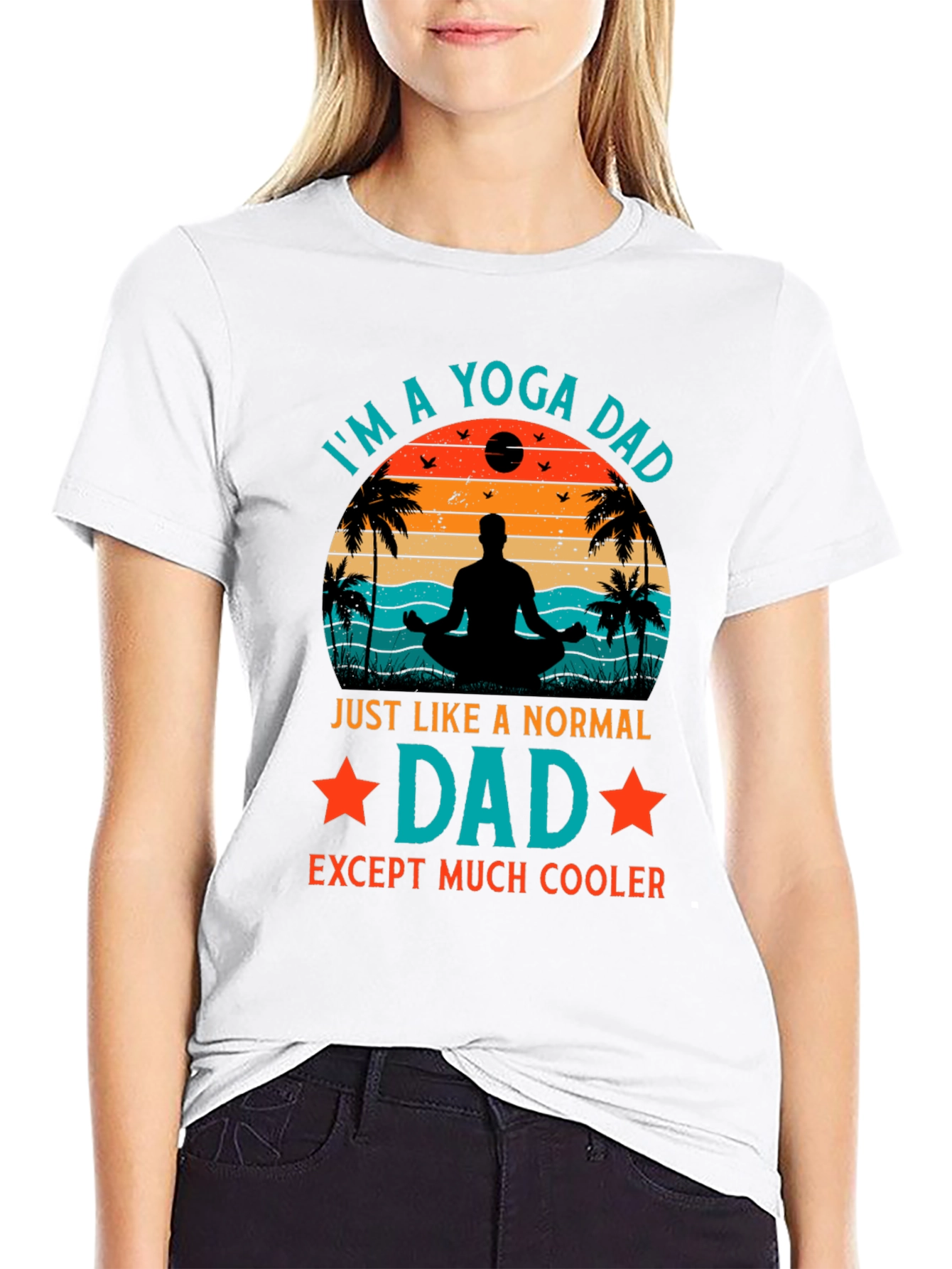 Yoga Dad Graphic T-Shirt - Cool Fathers Day Gift