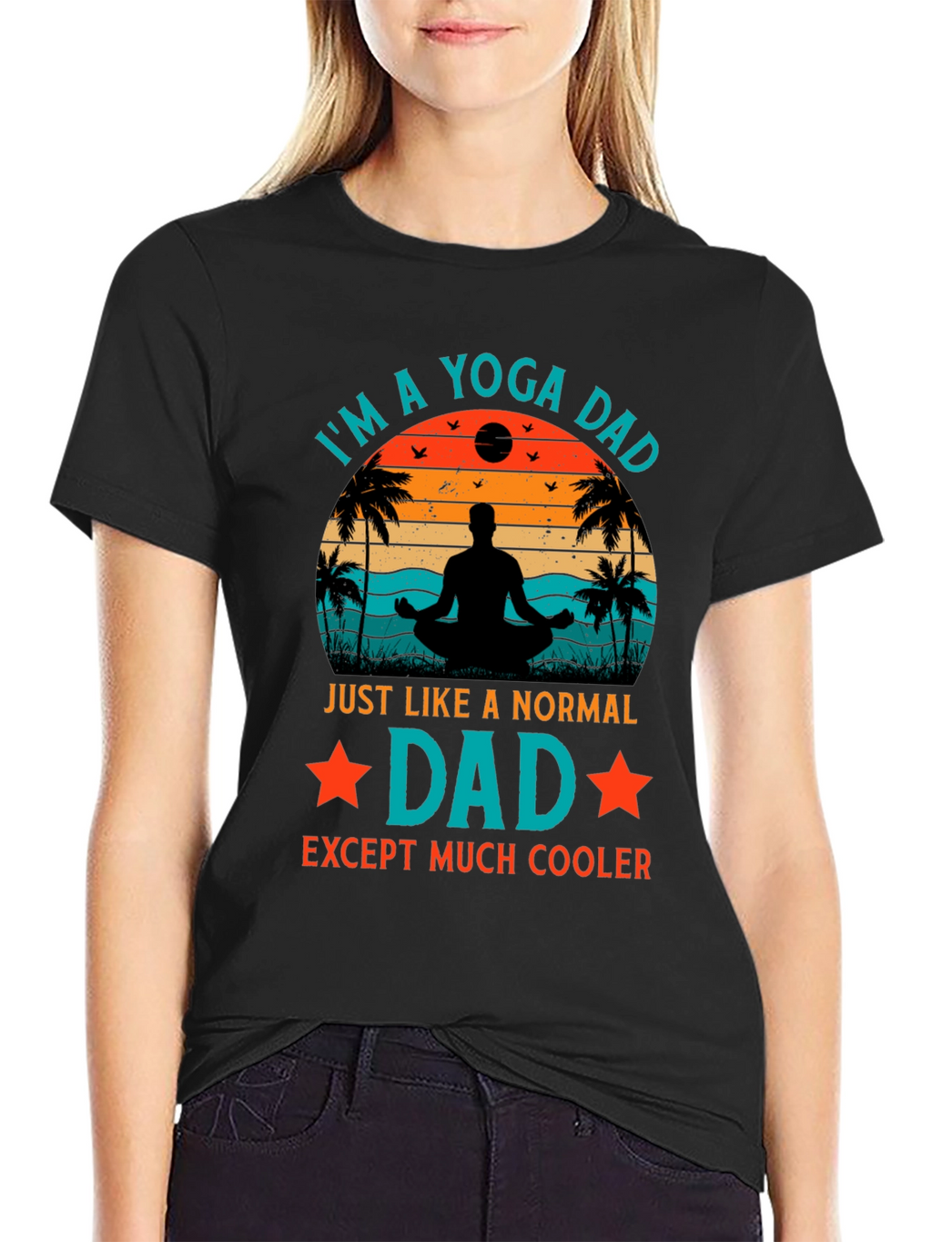 Yoga Dad Graphic T-Shirt - Cool Fathers Day Gift
