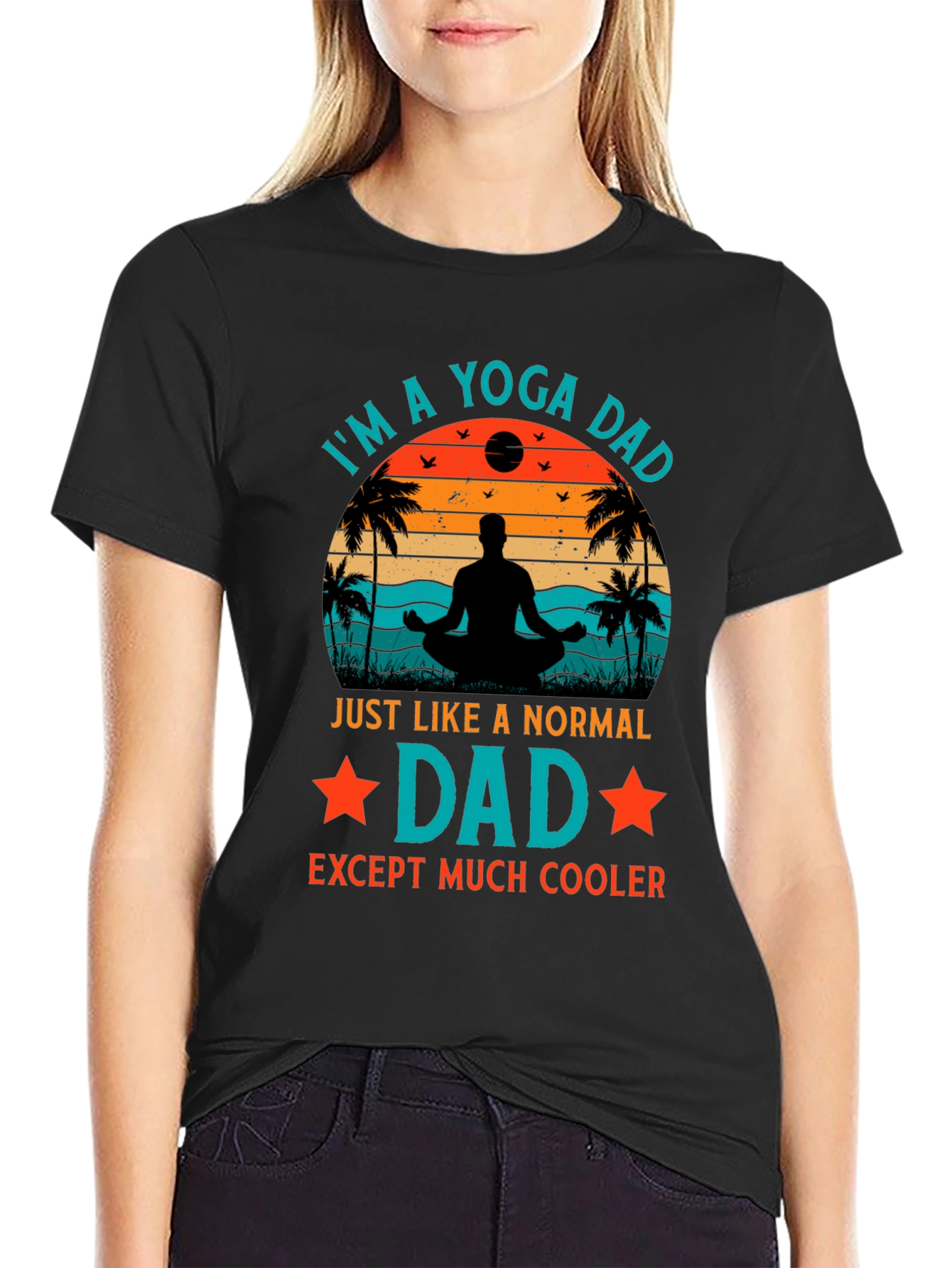 Yoga Dad Graphic T-Shirt - Cool Fathers Day Gift