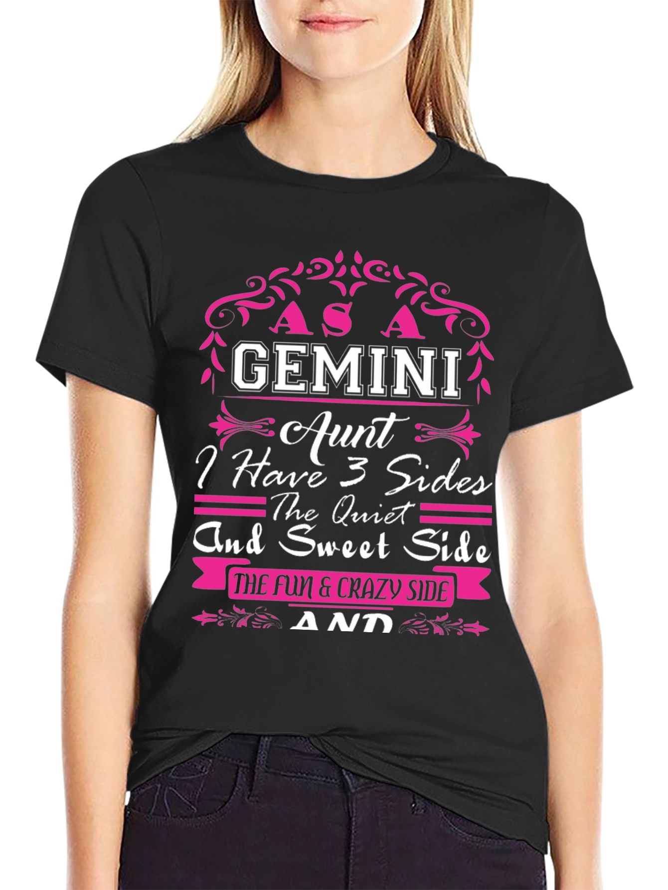 Gemini Aunt T-Shirt - 3 Sides