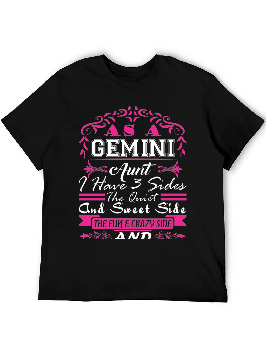 Gemini Aunt T-Shirt - 3 Sides
