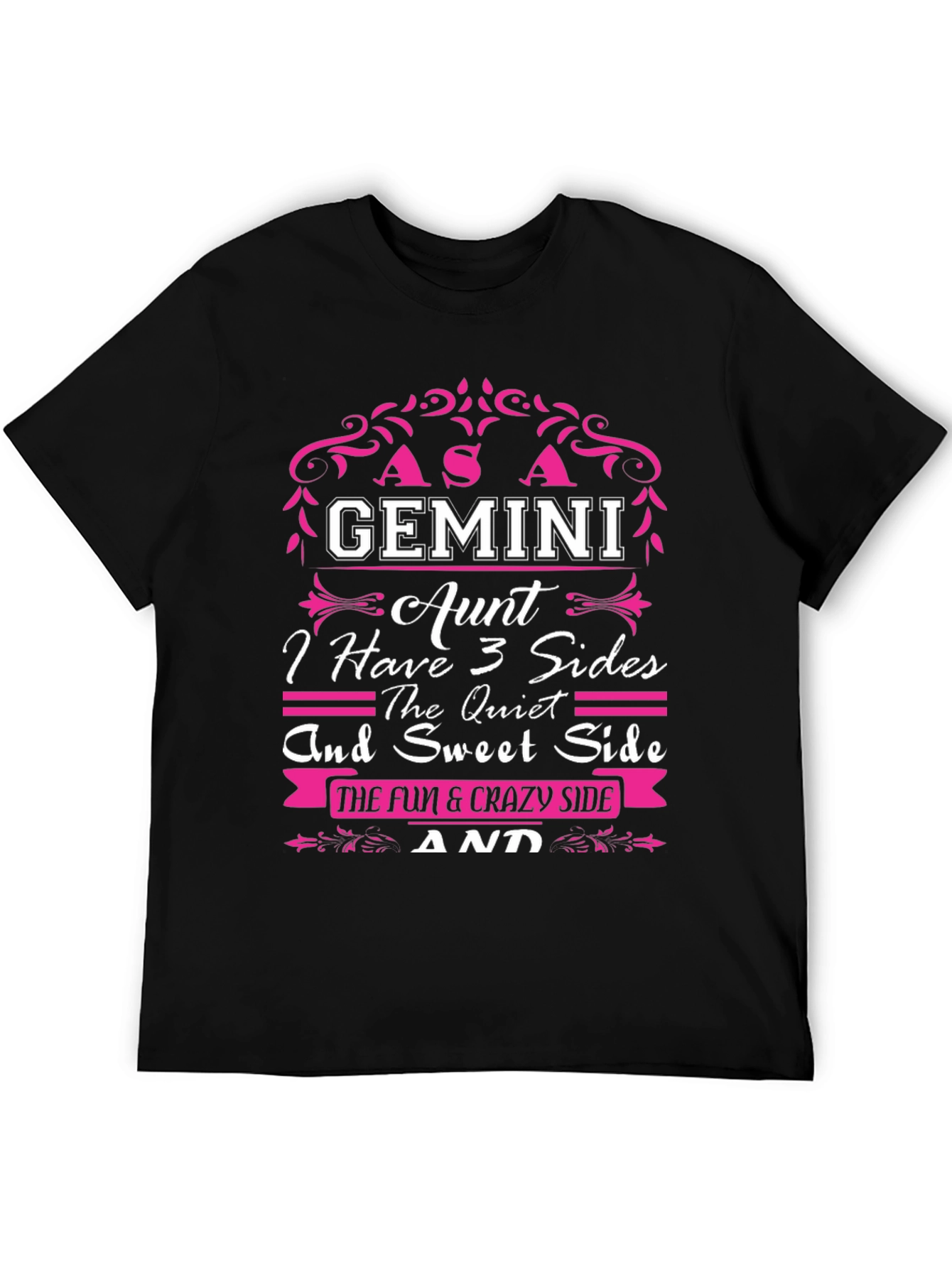 Gemini Aunt T-Shirt - 3 Sides