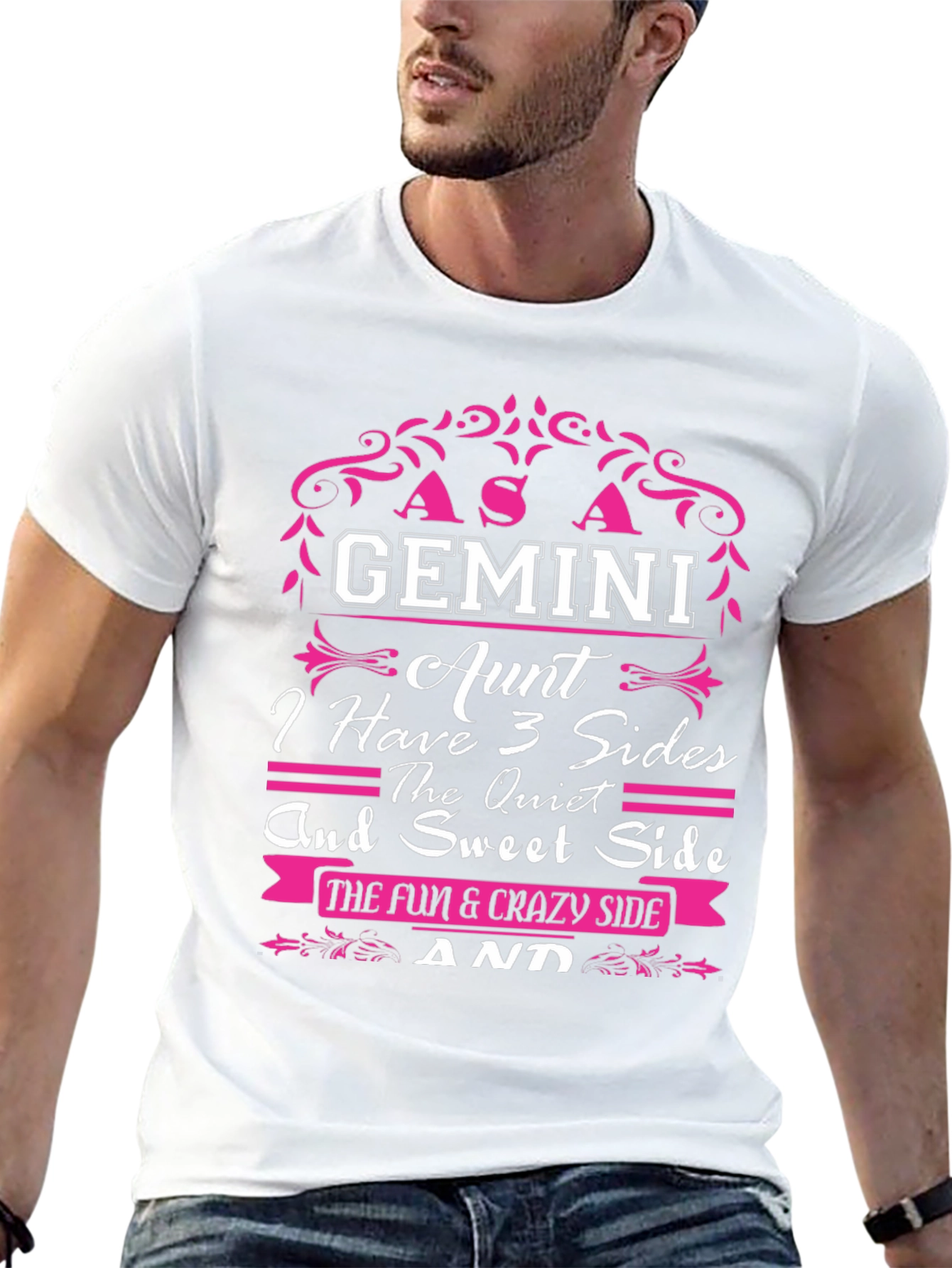 Gemini Aunt T-Shirt - 3 Sides