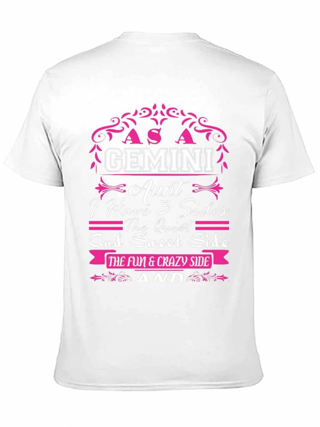 Gemini Aunt T-Shirt - 3 Sides
