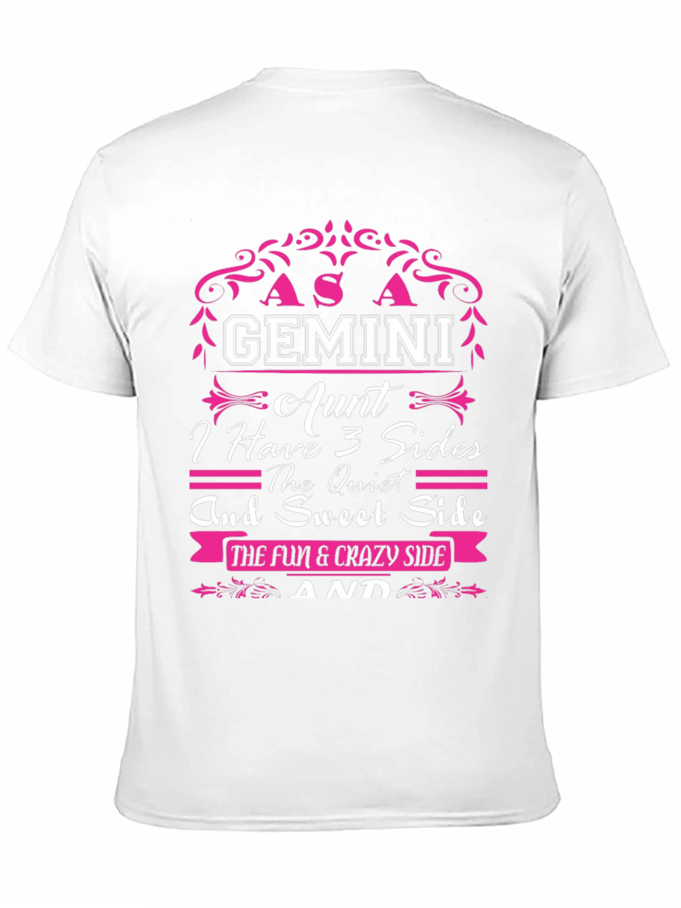 Gemini Aunt T-Shirt - 3 Sides