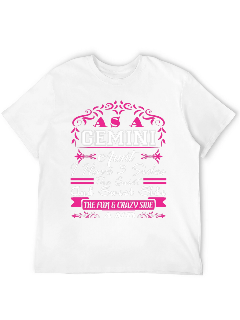 Gemini Aunt T-Shirt - 3 Sides