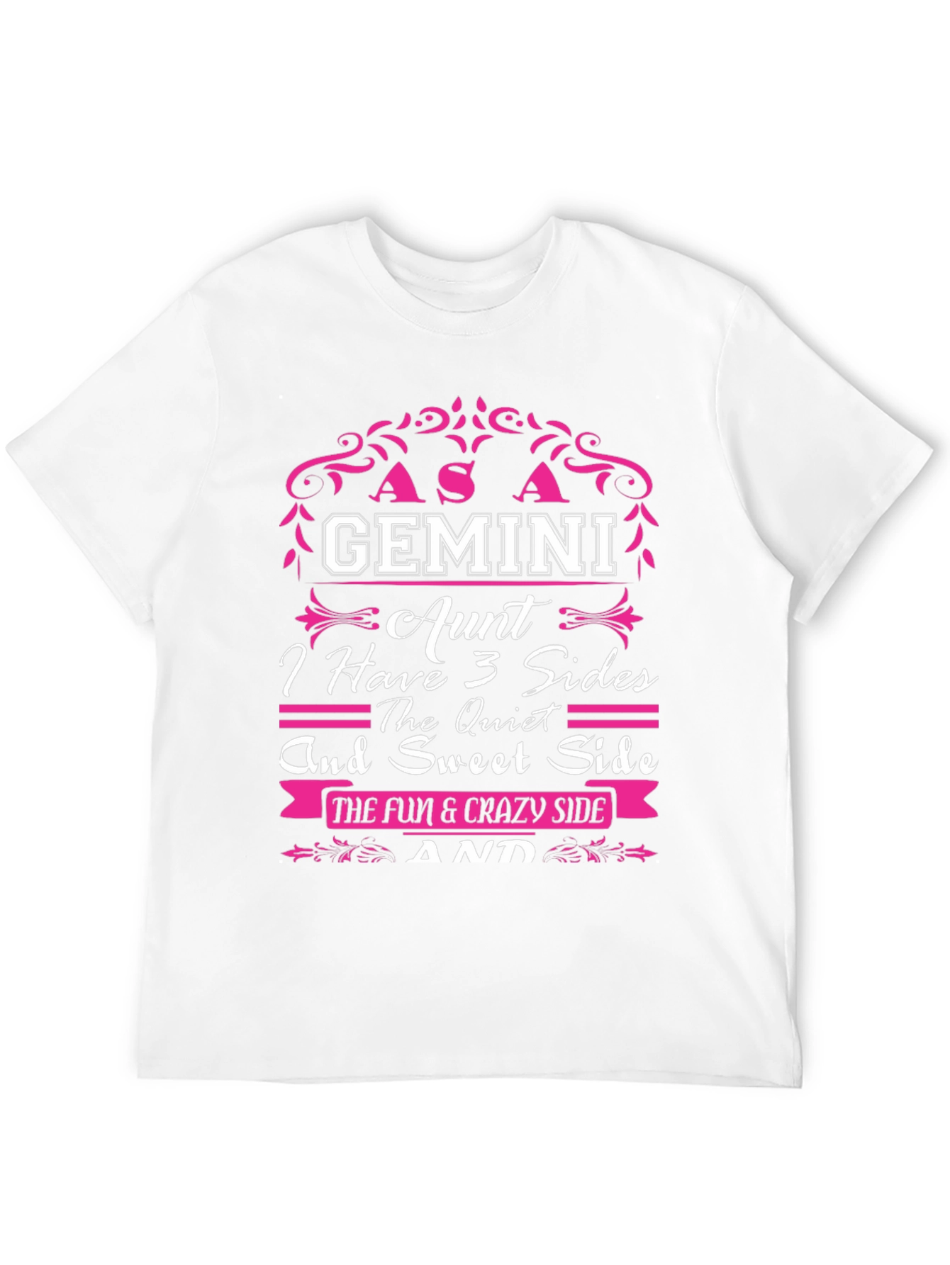Gemini Aunt T-Shirt - 3 Sides