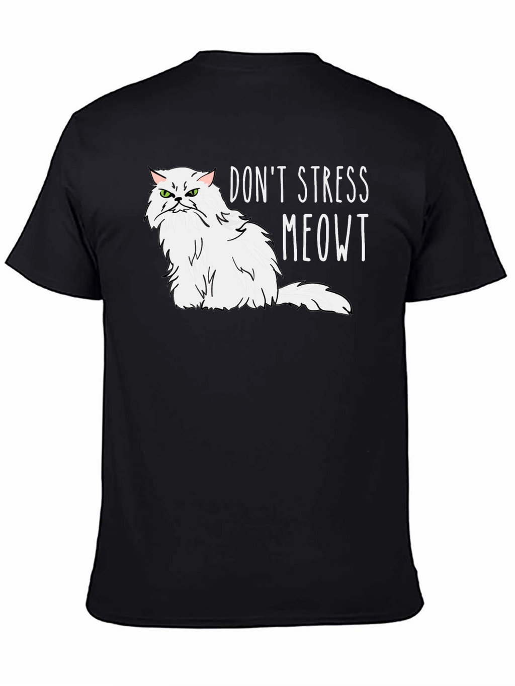 Dont Stress Meowt Cat Graphic T-Shirt