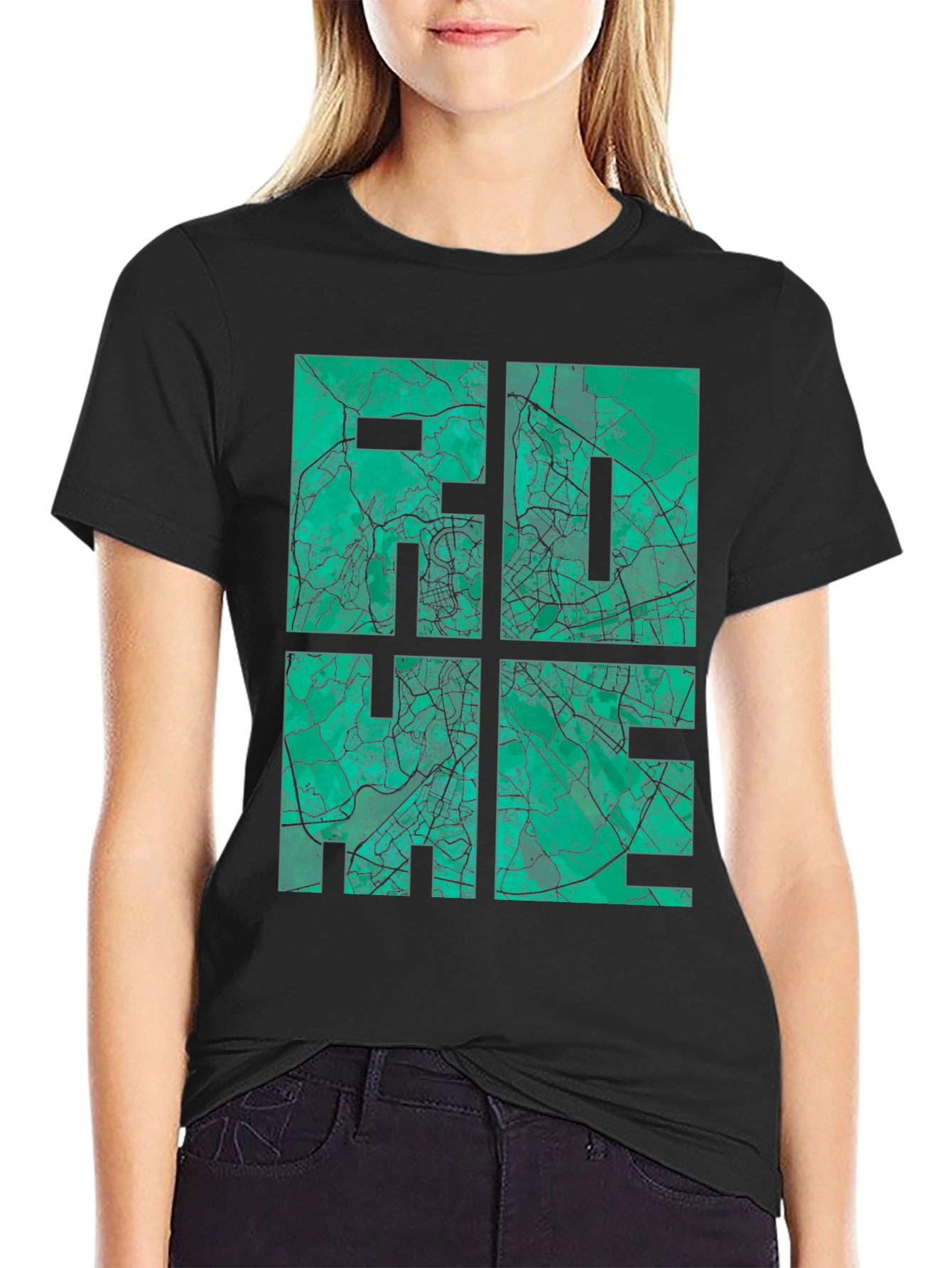 City Map Graphic Tee - Black