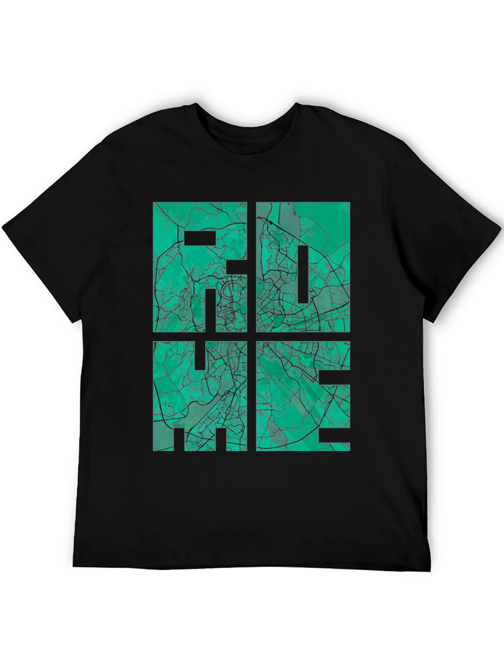 City Map Graphic Tee - Black