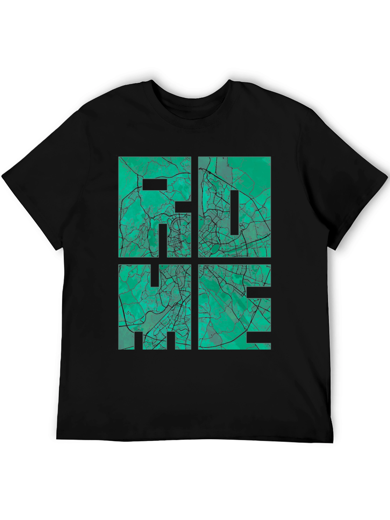 City Map Graphic Tee - Black