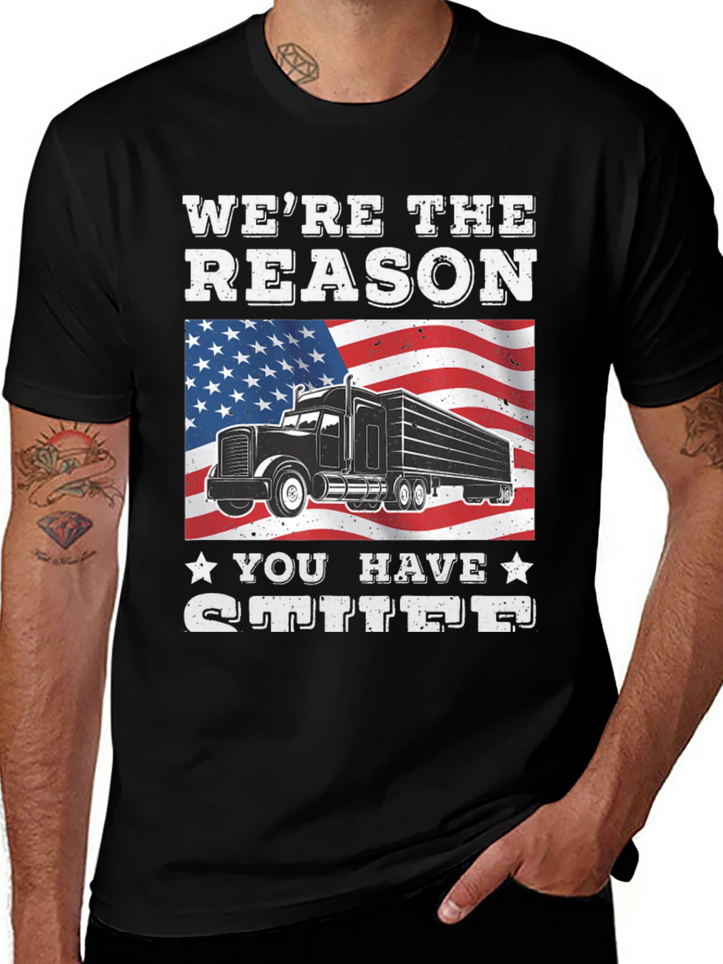 Trucker Pride Tee: Were The Reason You Have Stuff!