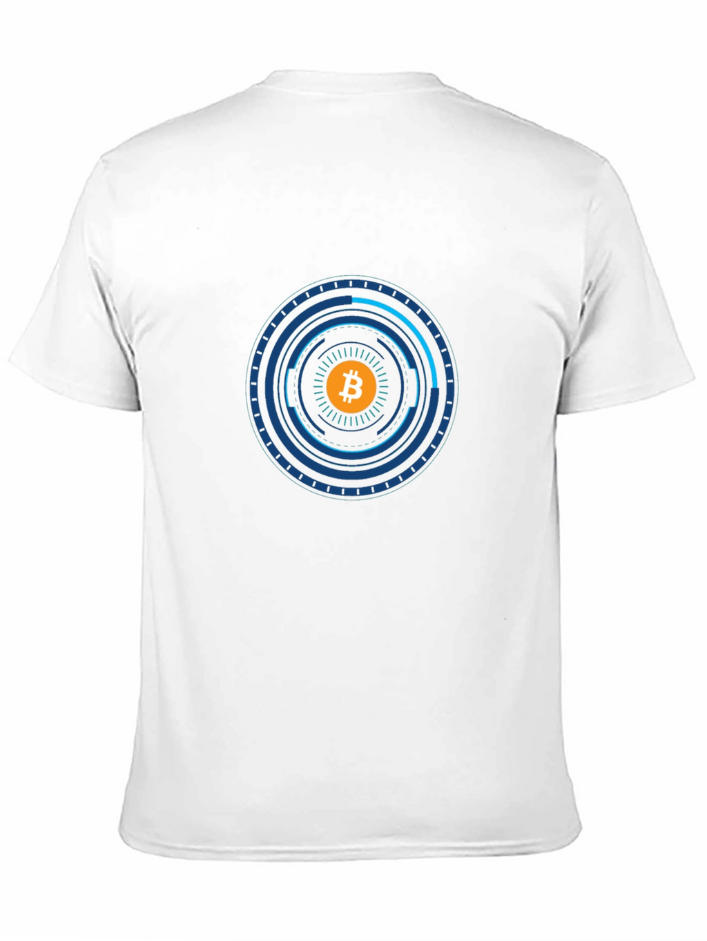 Bitcoin Tech Circle Graphic Black T-Shirt