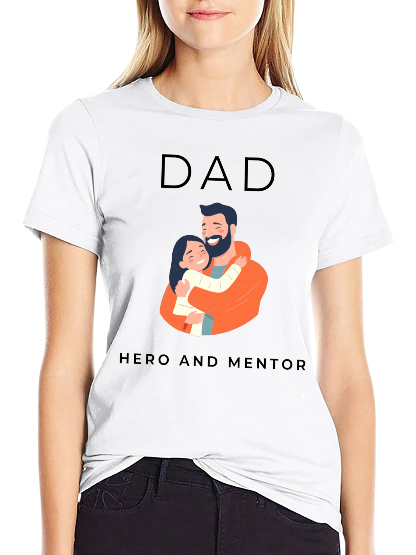 Dad Hero and Mentor T-Shirt - Fathers Day