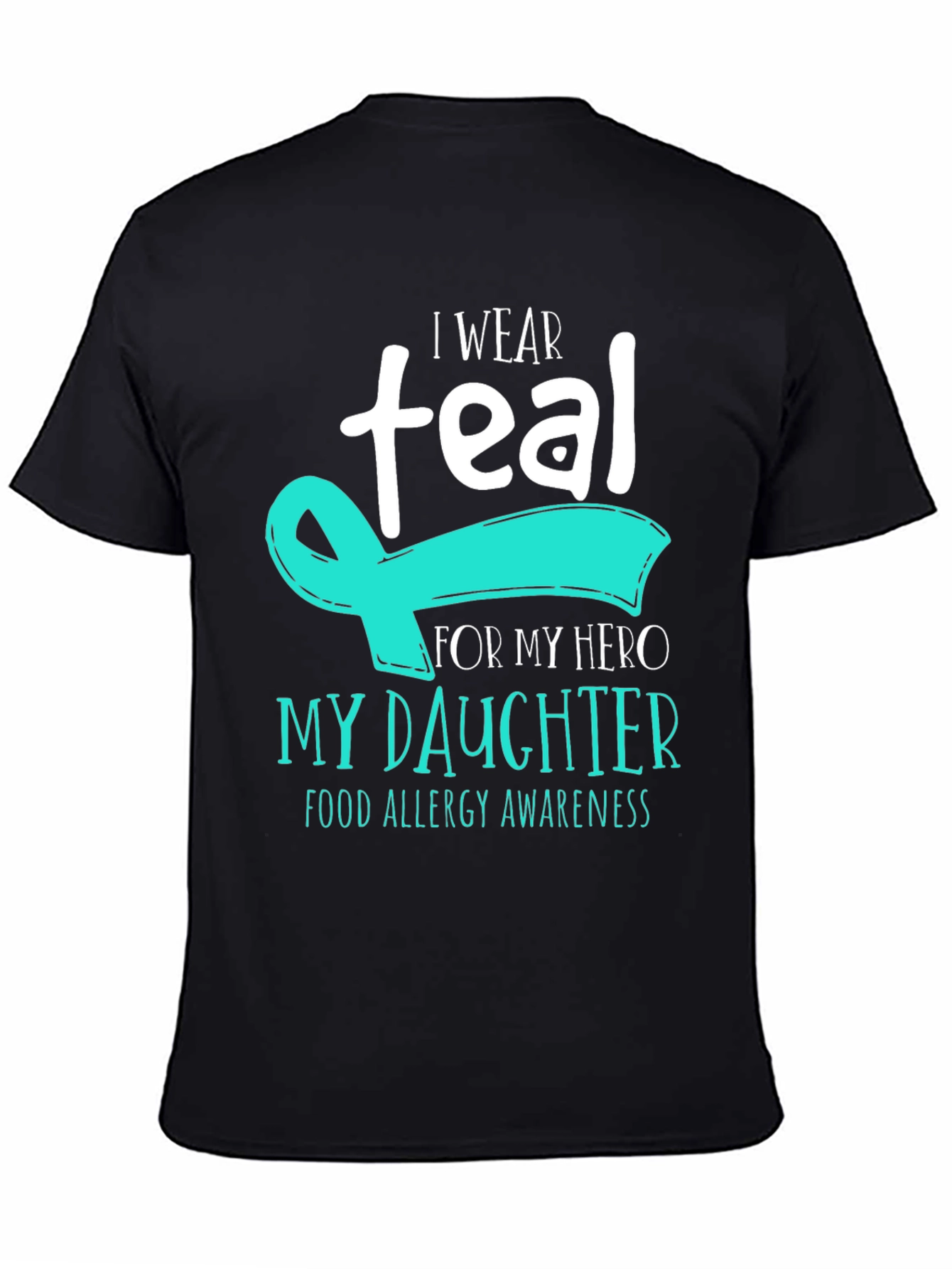 Teal Ribbon Food Allergy Awareness T-Shirt