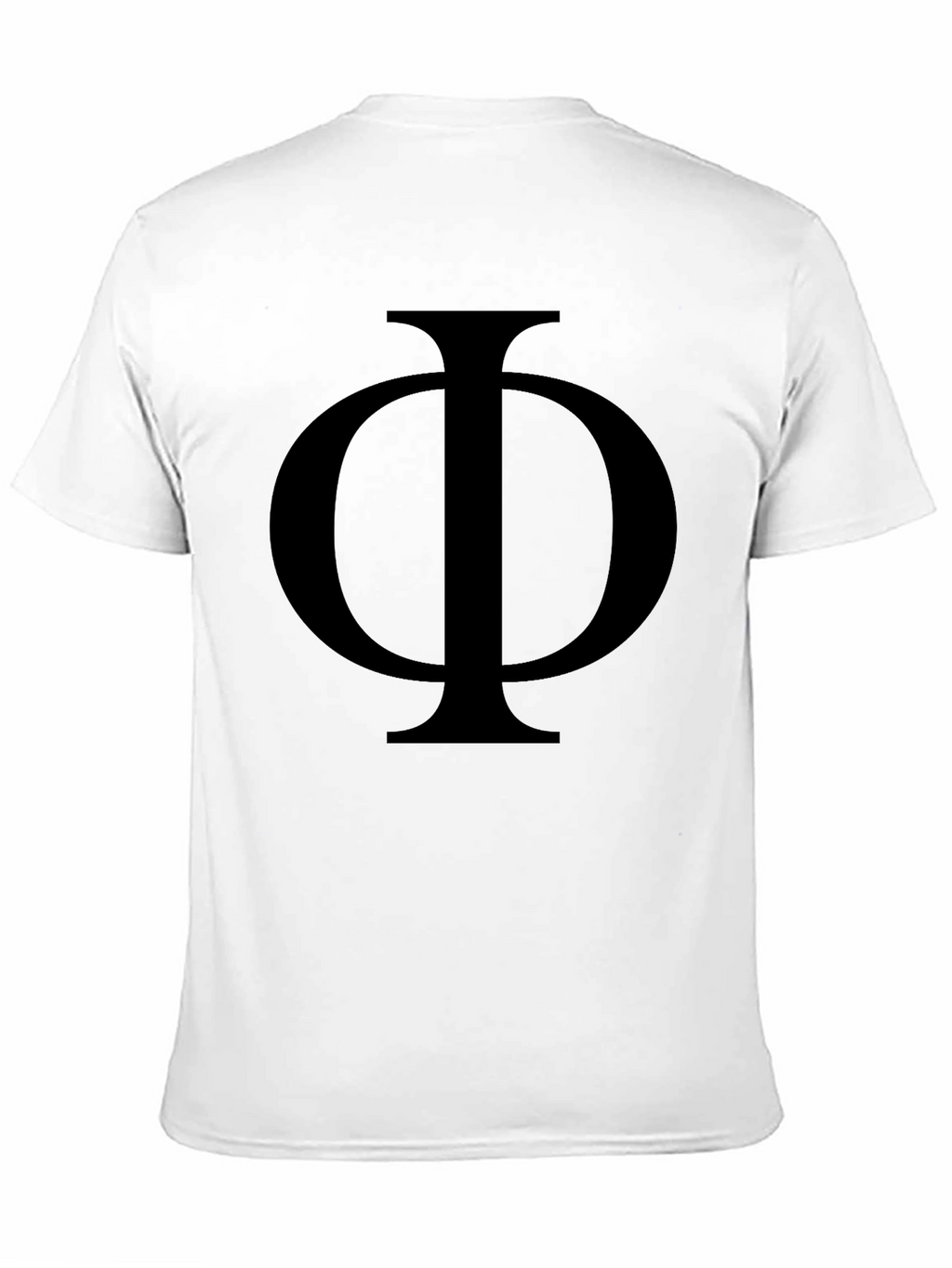 Bold Phi Symbol Black T-Shirt