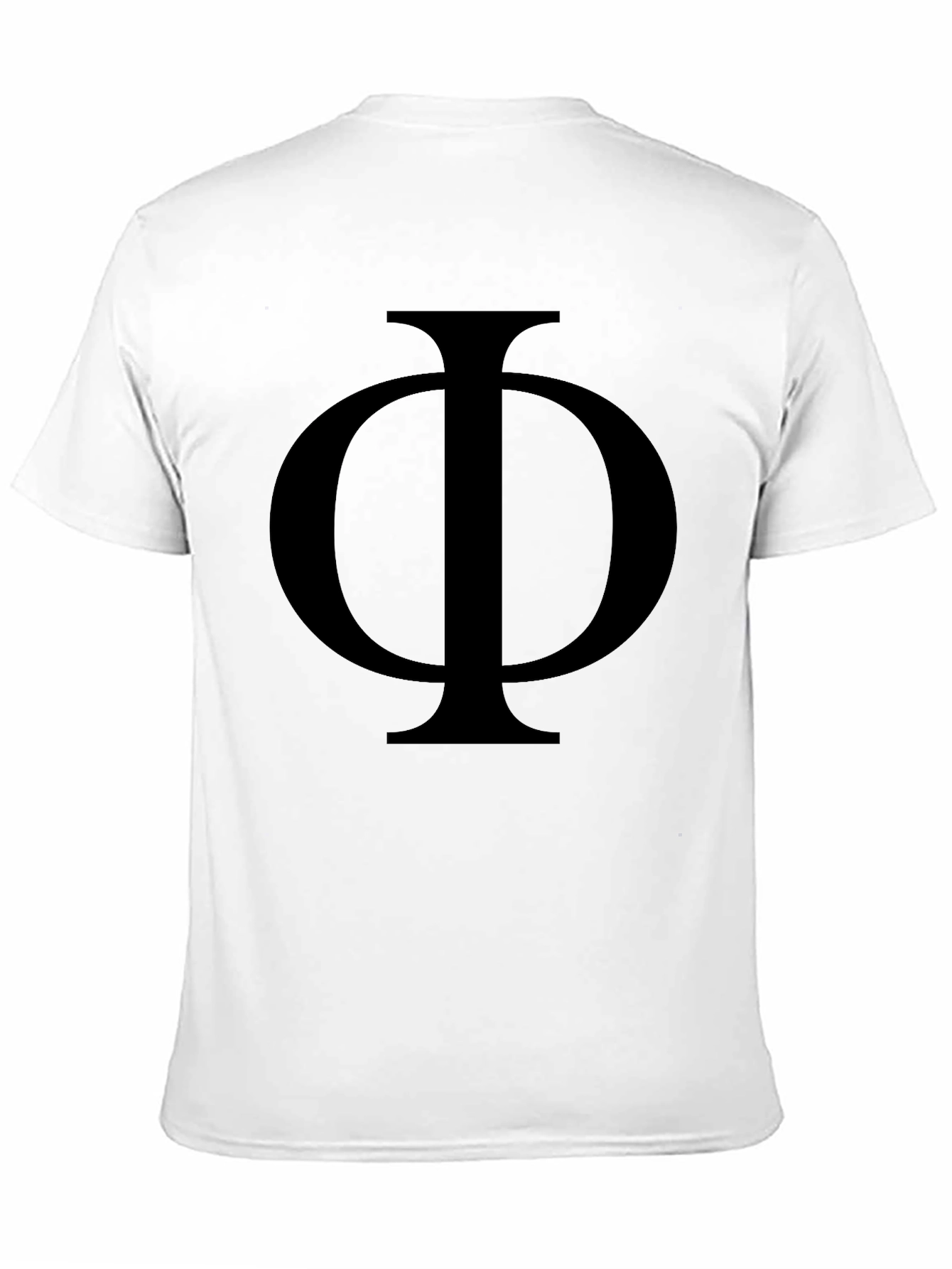 Bold Phi Symbol Black T-Shirt