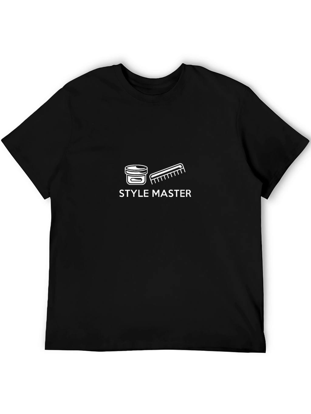 Style Master Graphic Tee - Mens Black T-Shirt