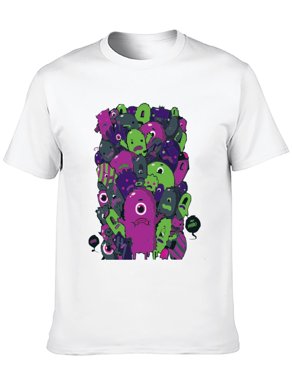 Funky Monster Graphic Black T-Shirt