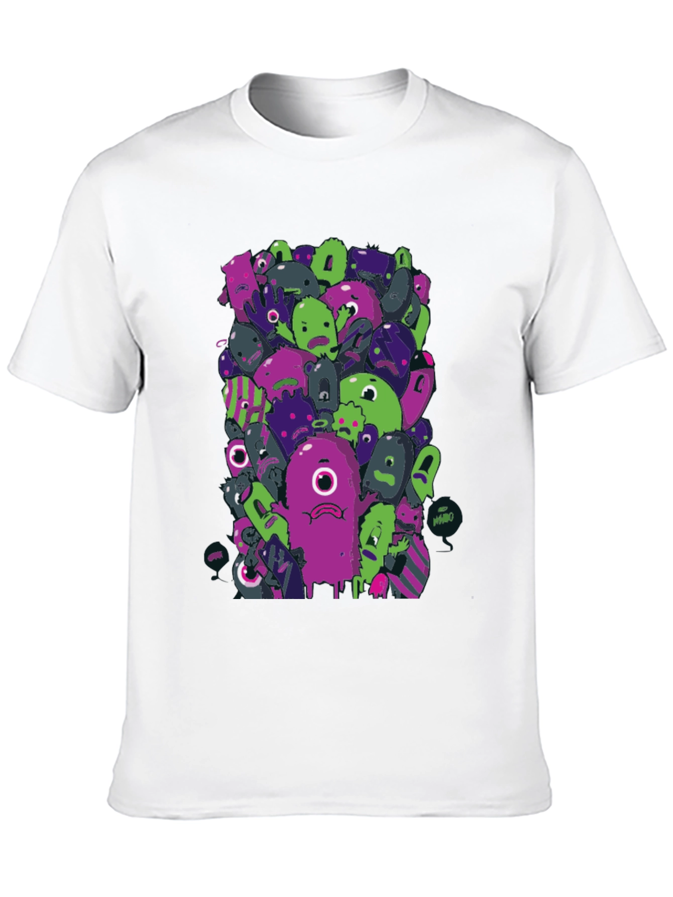 Funky Monster Graphic Black T-Shirt