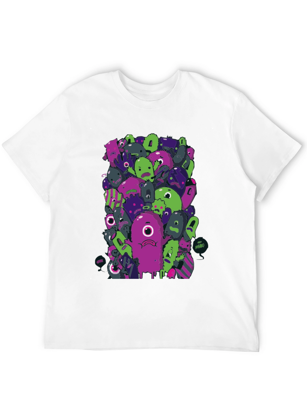 Funky Monster Graphic Black T-Shirt