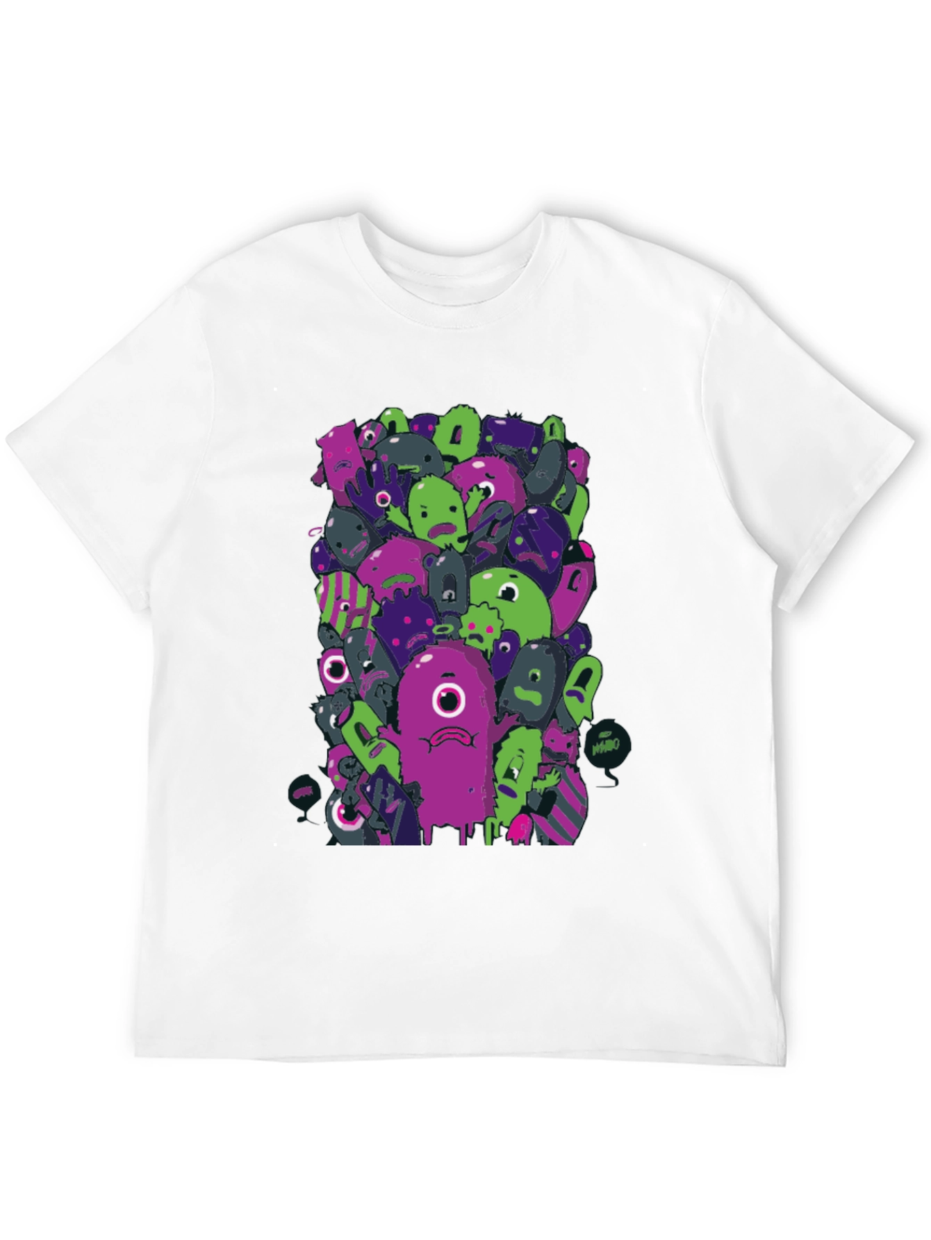 Funky Monster Graphic Black T-Shirt