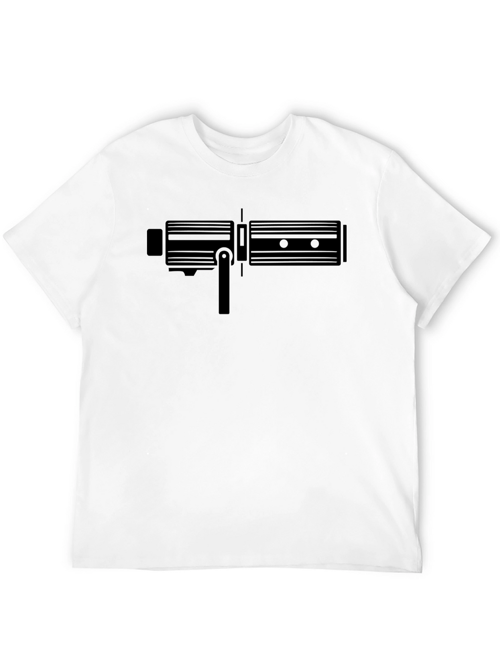Black T-Shirt with Gear Graphic