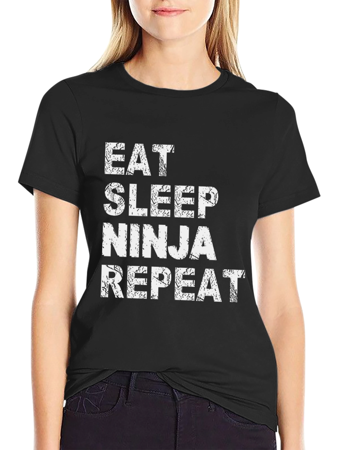 Eat Sleep Ninja Repeat Graphic Tee