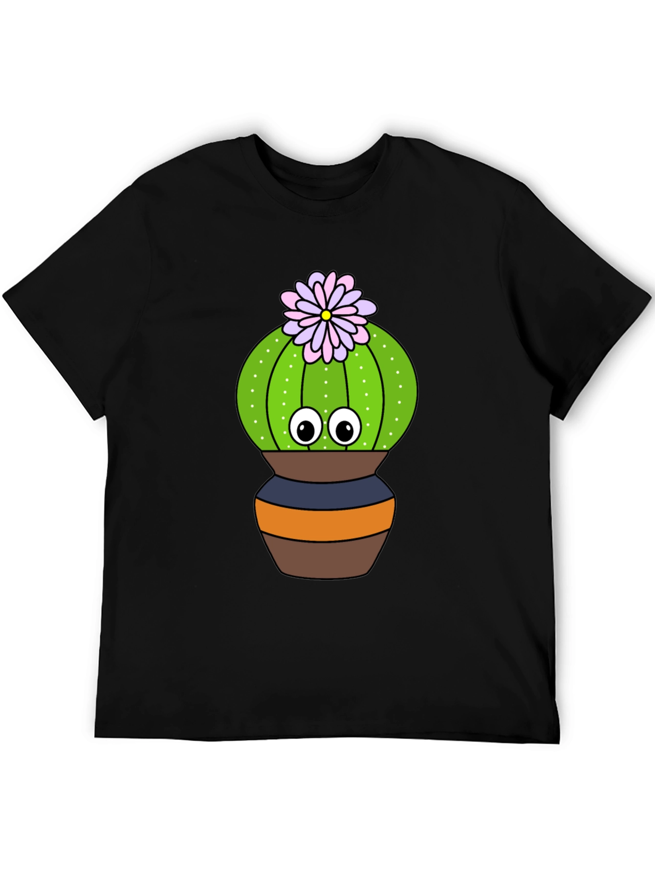 Cute Cactus Graphic Tee - Potted Plant Shirt