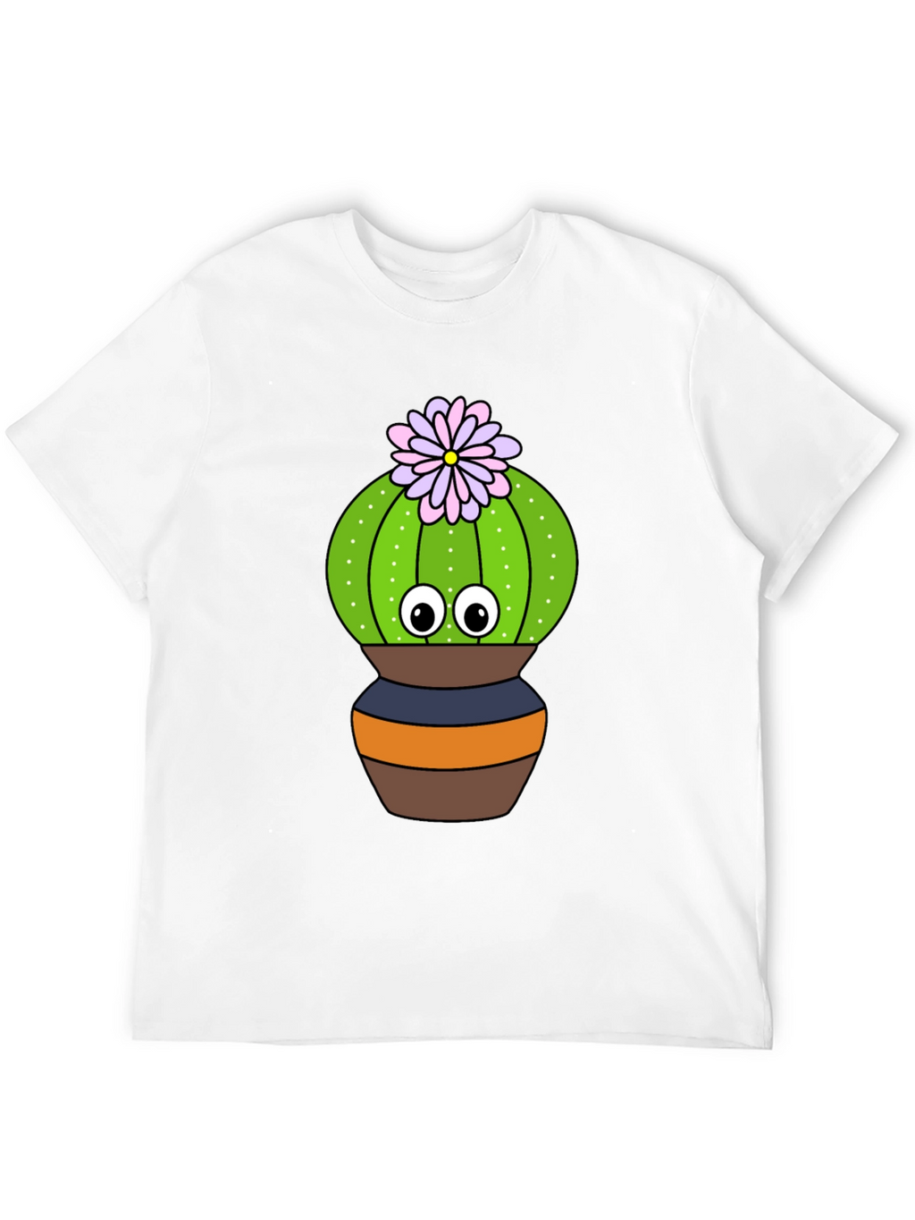 Cute Cactus Graphic Tee - Potted Plant Shirt