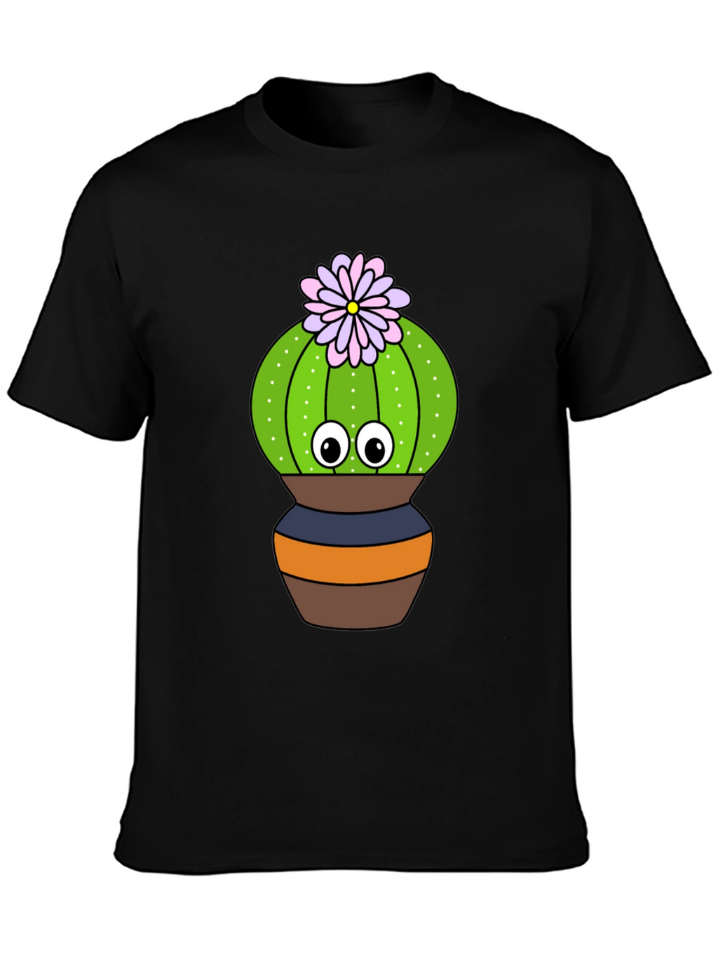 Cute Cactus Graphic Tee - Potted Plant Shirt