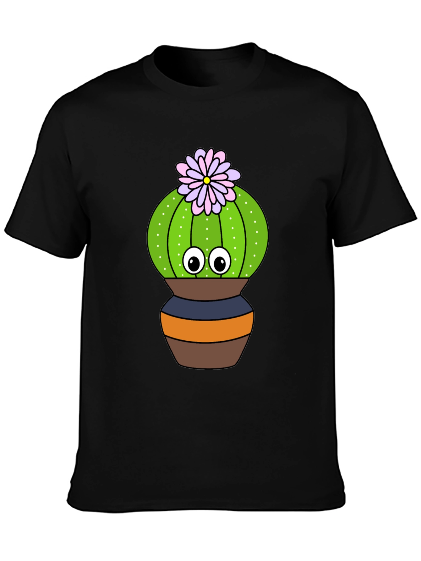 Cute Cactus Graphic Tee - Potted Plant Shirt