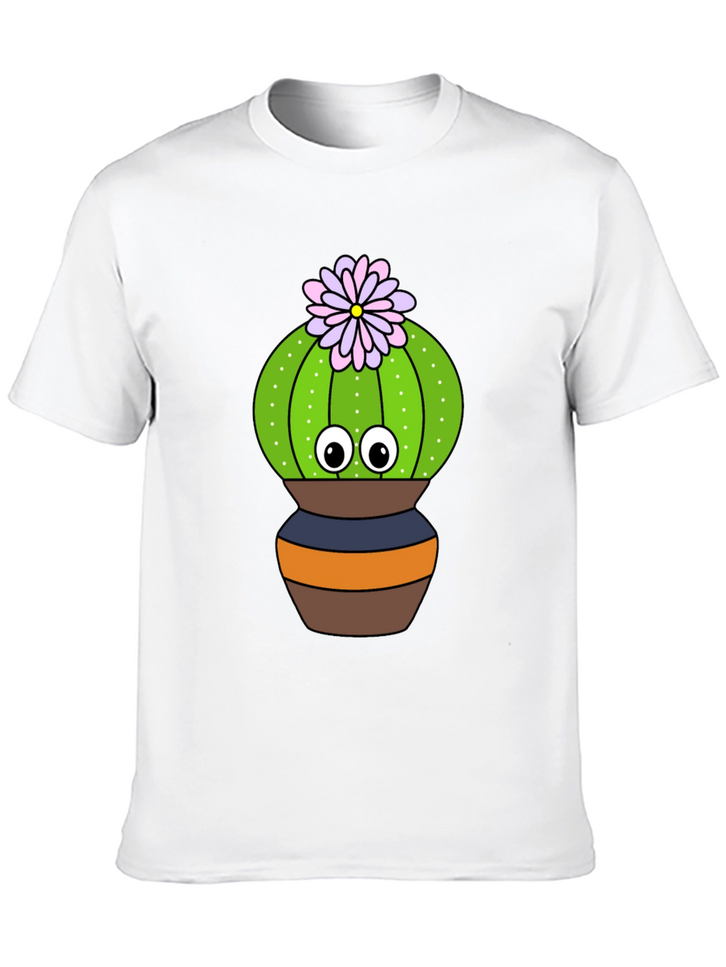 Cute Cactus Graphic Tee - Potted Plant Shirt