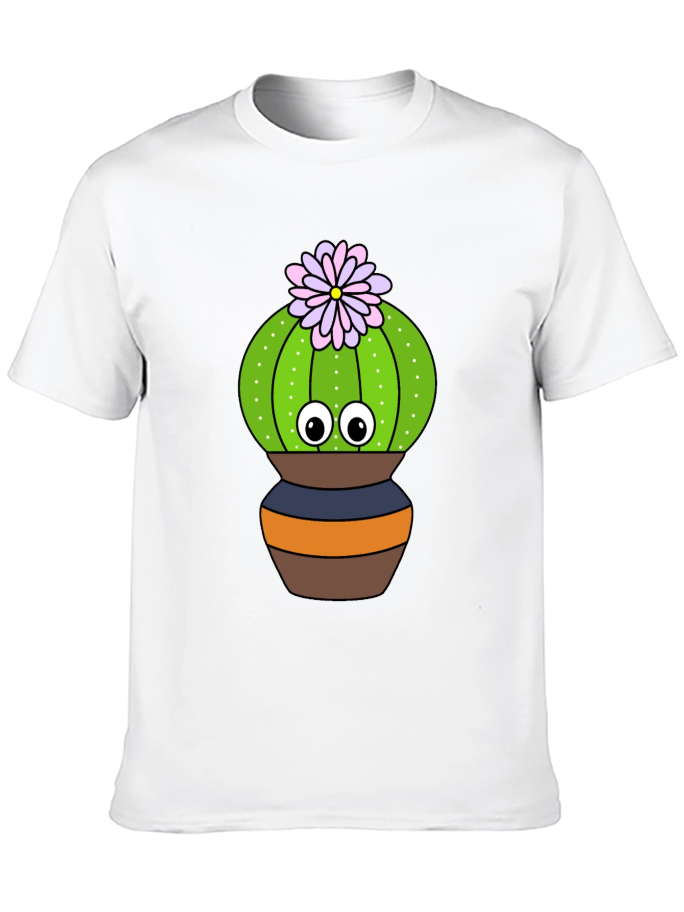 Cute Cactus Graphic Tee - Potted Plant Shirt