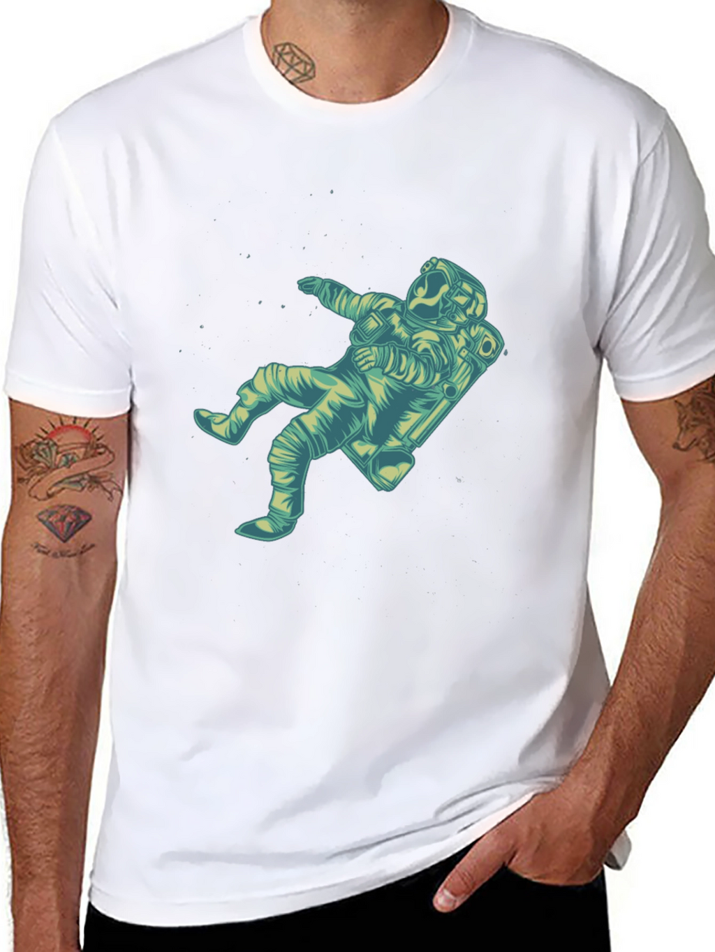 Astronaut Graphic Tee - Stylish Mens T-Shirt