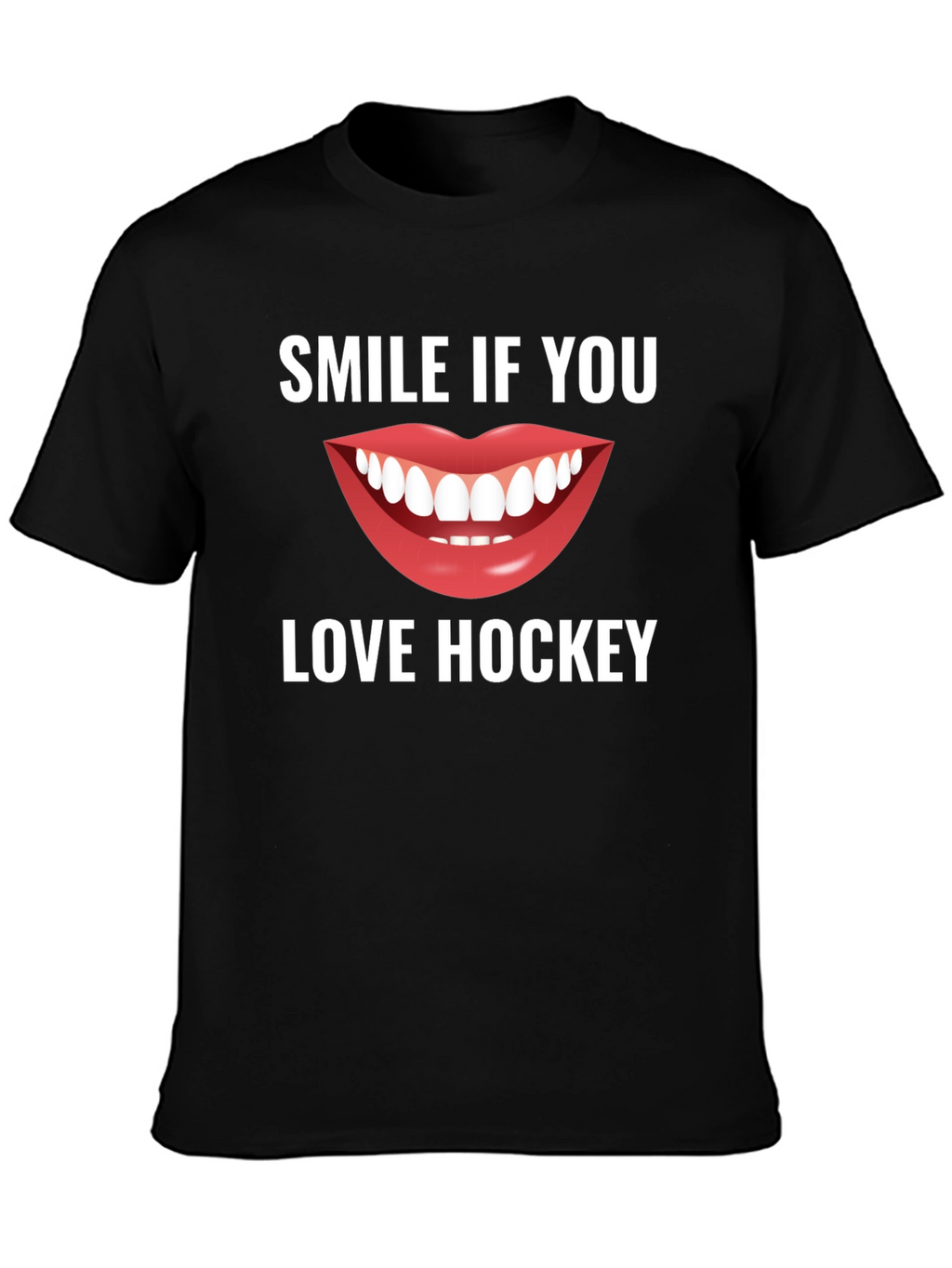 Smile If You Love Hockey T-Shirt
