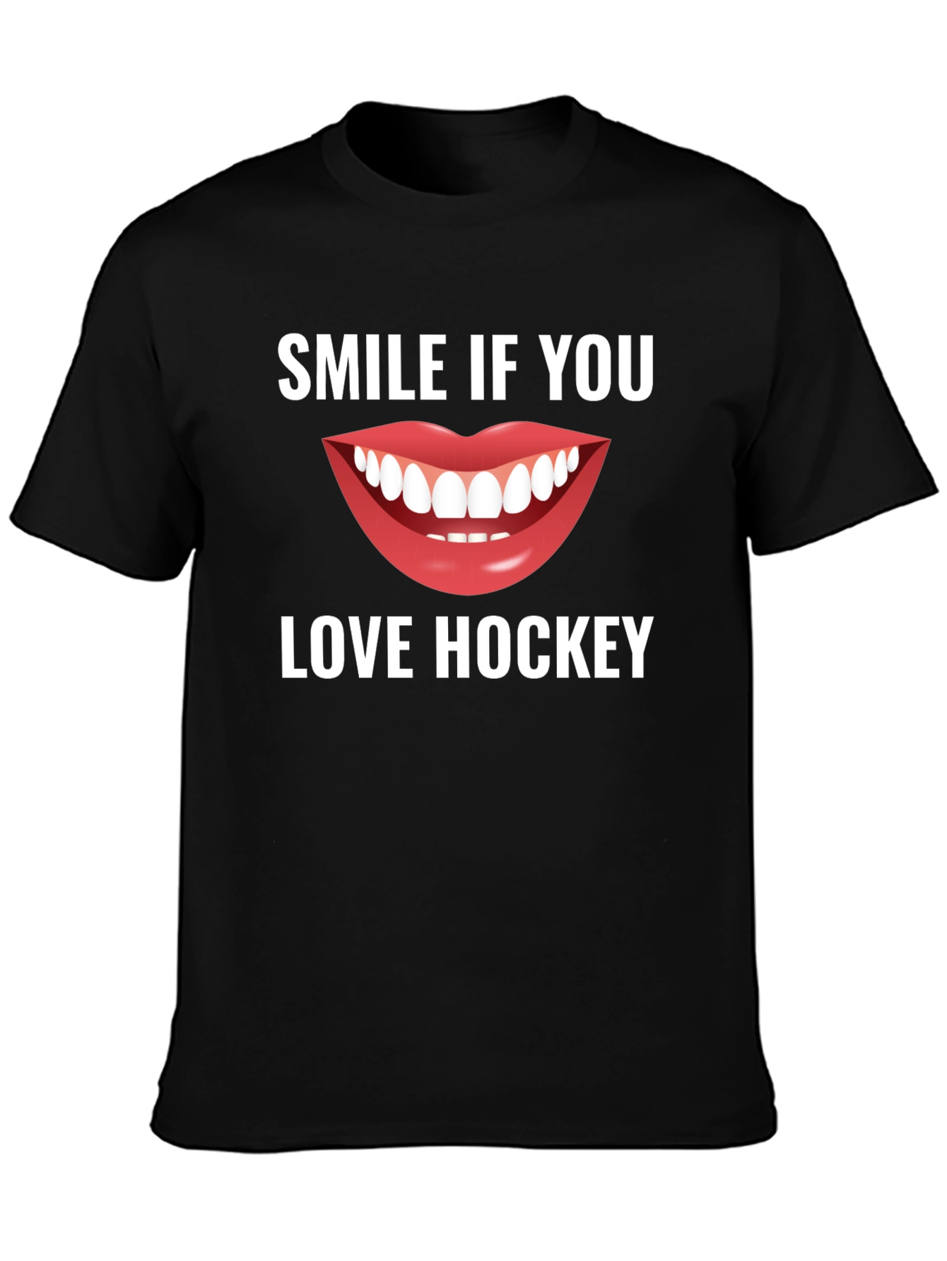 Smile If You Love Hockey T-Shirt