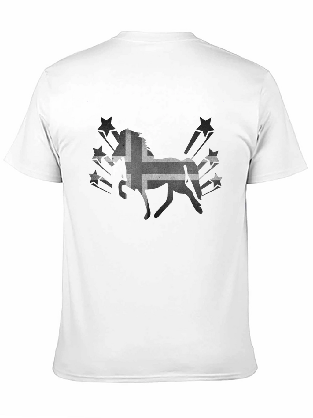 Icelandic Horse Tee - Black Graphic T-Shirt