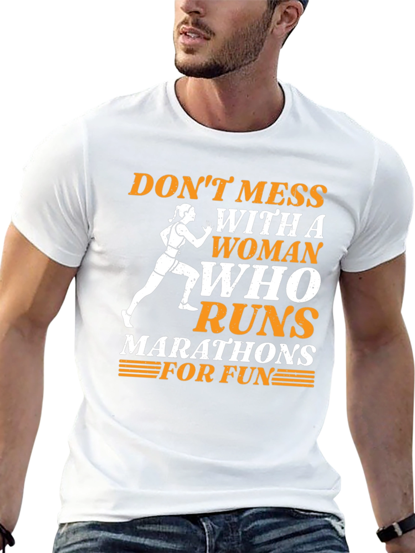 Dont Mess With A Woman Who Runs Marathons T-Shirt