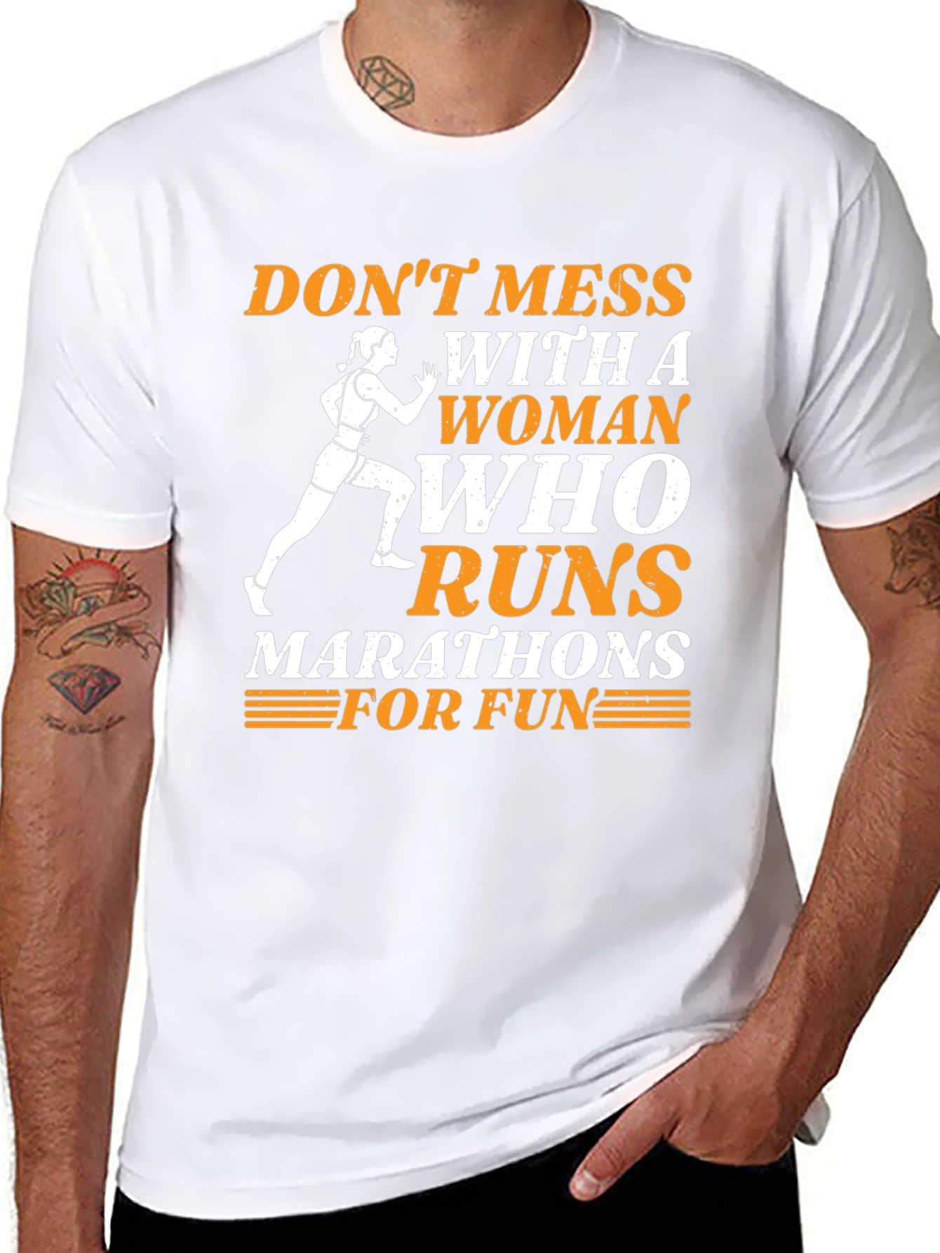 Dont Mess With A Woman Who Runs Marathons T-Shirt