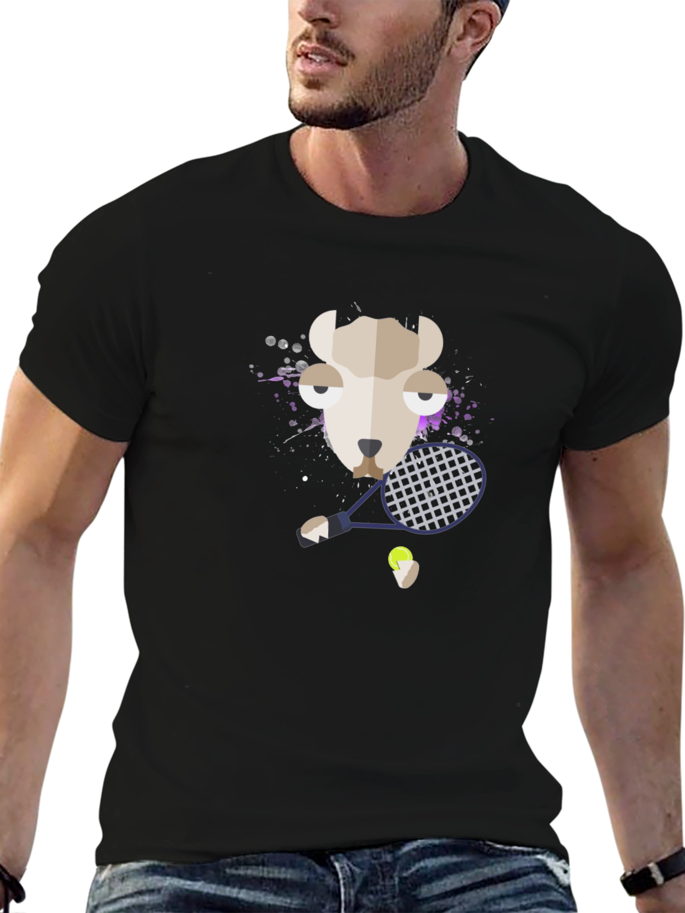 Llama Tennis Graphic Tee - Unisex