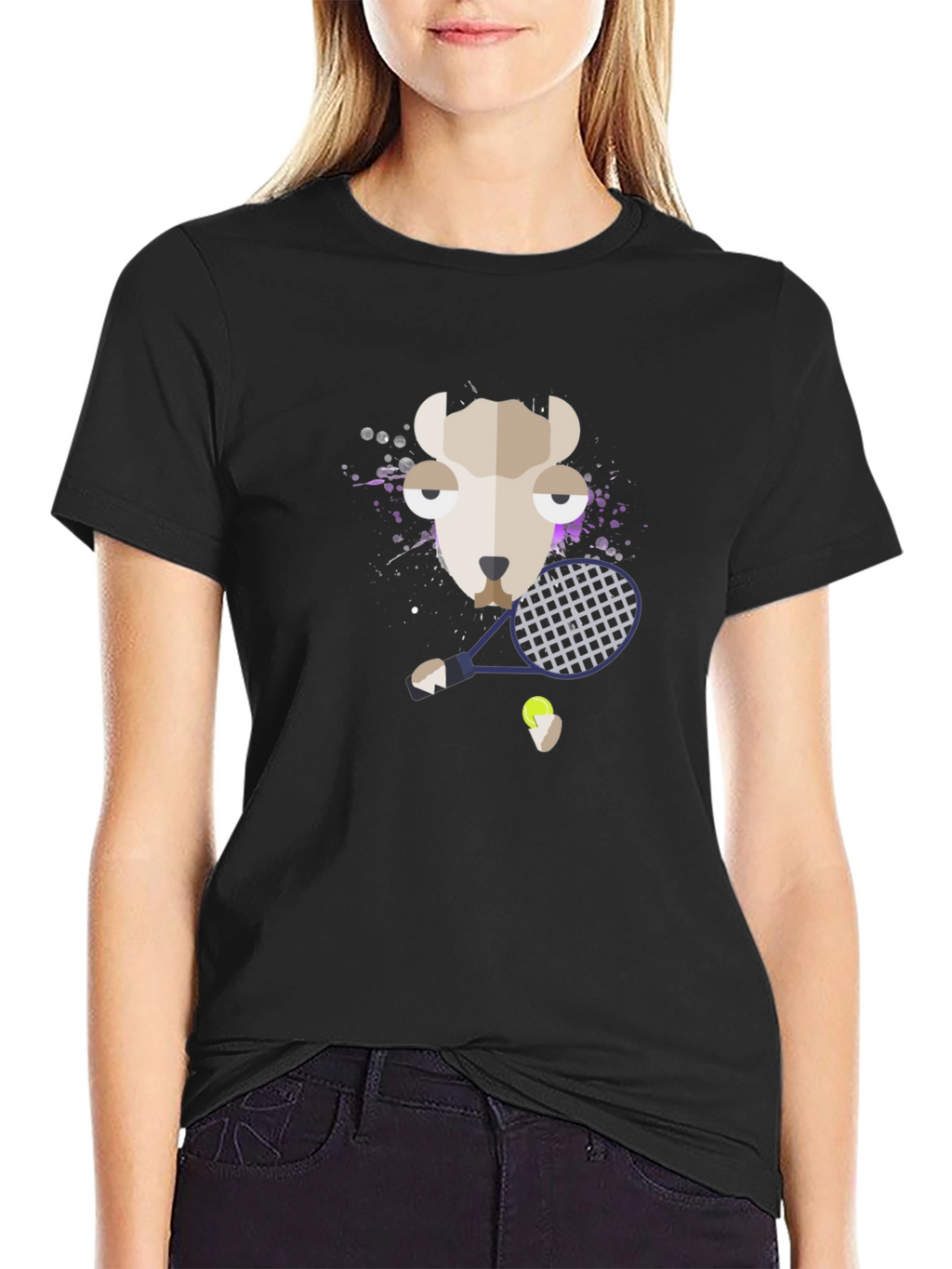 Llama Tennis Graphic Tee - Unisex