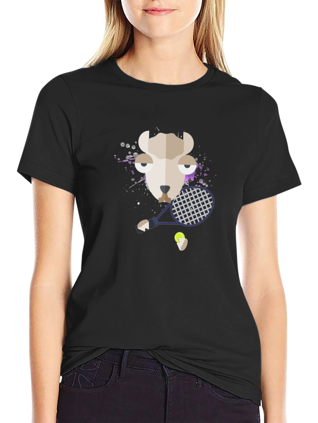 Llama Tennis Graphic Tee - Unisex