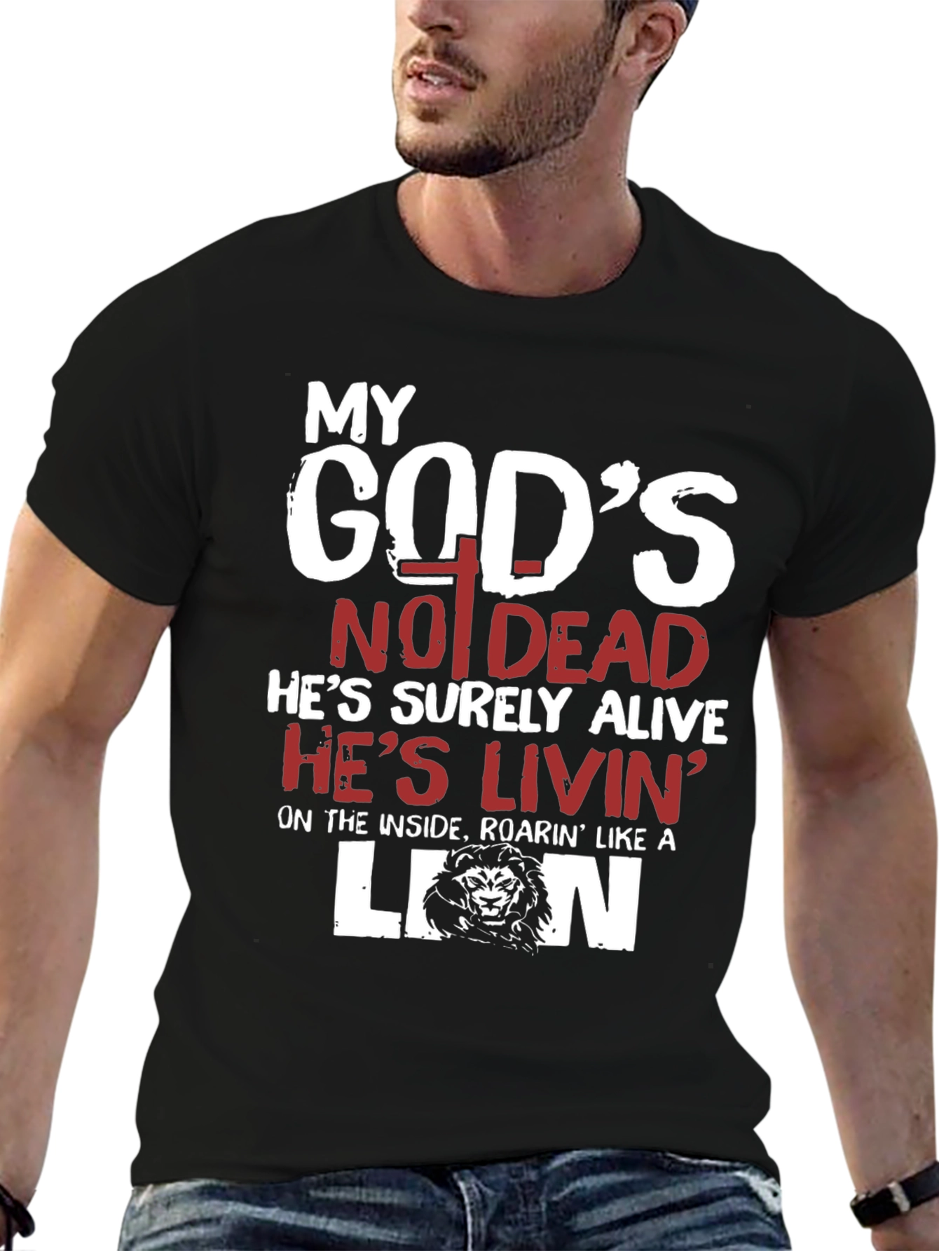 My Gods Not Dead Lion T-Shirt